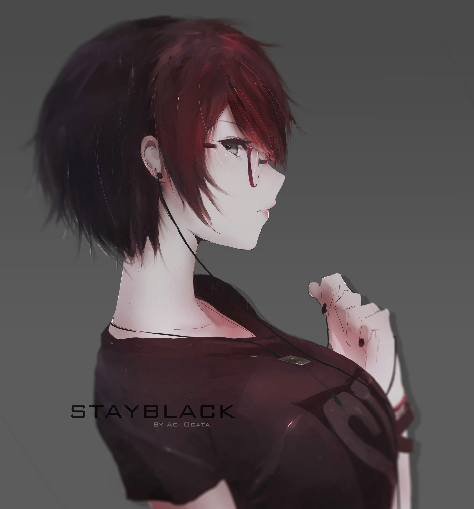 Wallpaper Aoi Ogata, Anime Girls, Redhead, Glasses • Wallpaper For You