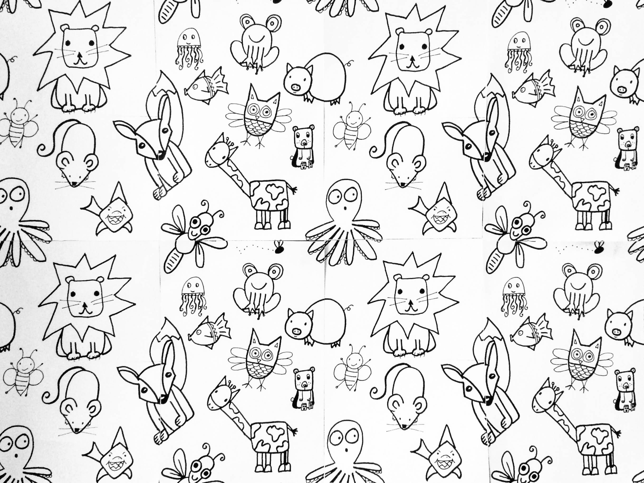 Cute Animal Drawing Wallpapers - Wallpaper Cave
