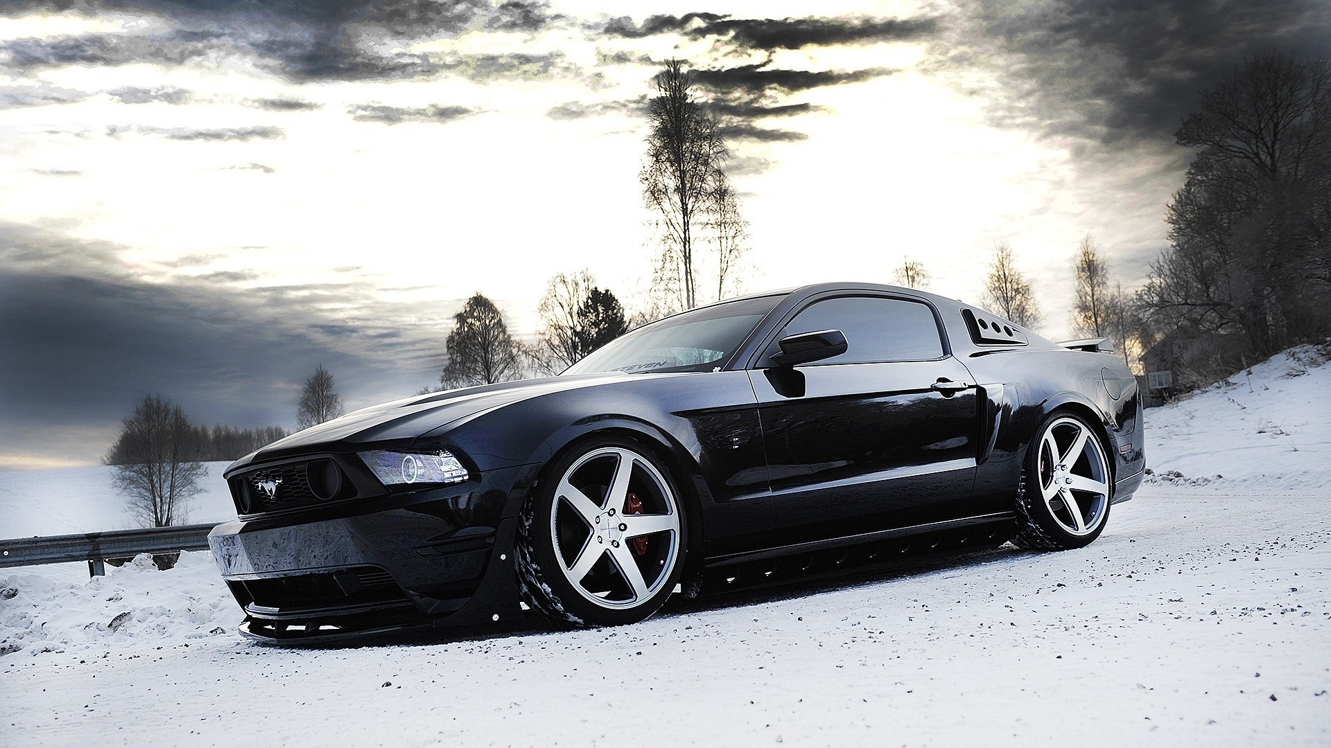 Ford Mustang Black Wallpaper
