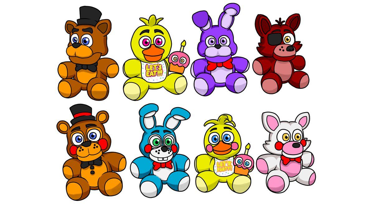 FNAF Plushies. Fnaf, Fnaf drawings, Anime fnaf