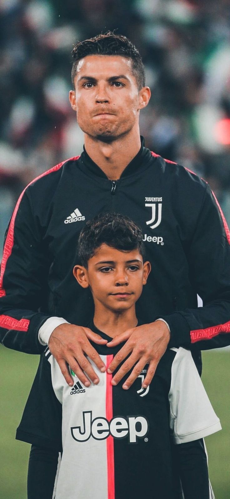 Cristiano Ronaldo with his son