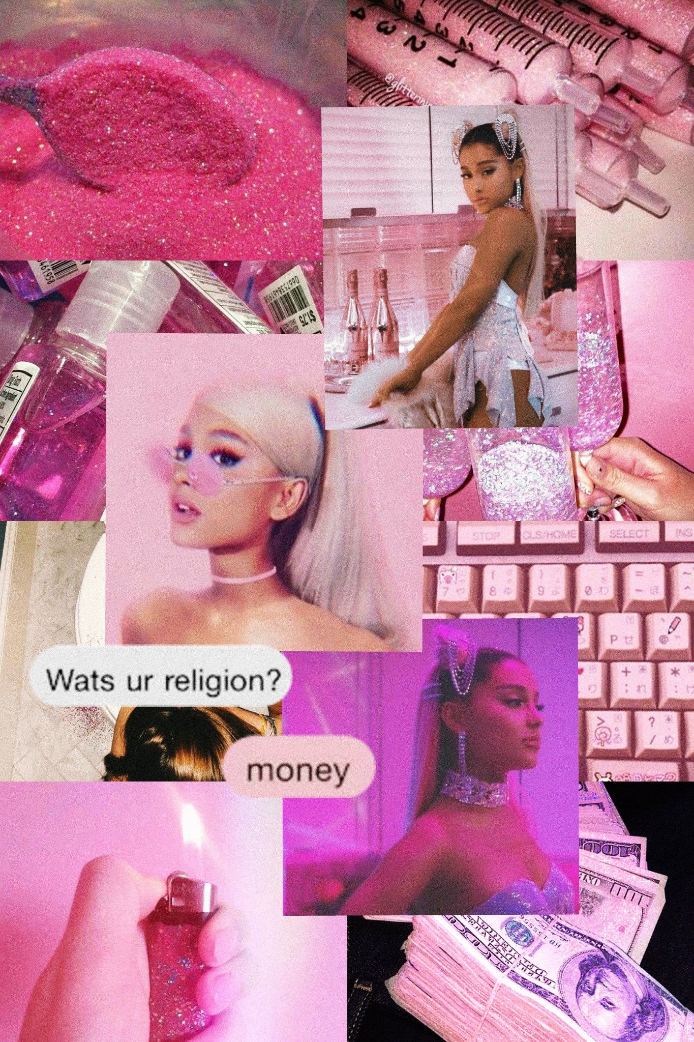 Ariana Grande wallpaper. Pink wallpaper background, Pink wallpaper iphone, iPhone wallpaper vintage