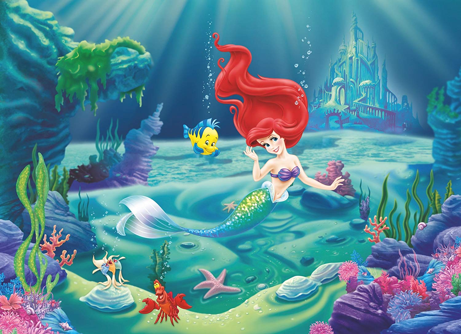 Review of Komar Disney The Little Mermaid Wallpaper. The Mermaids Home
