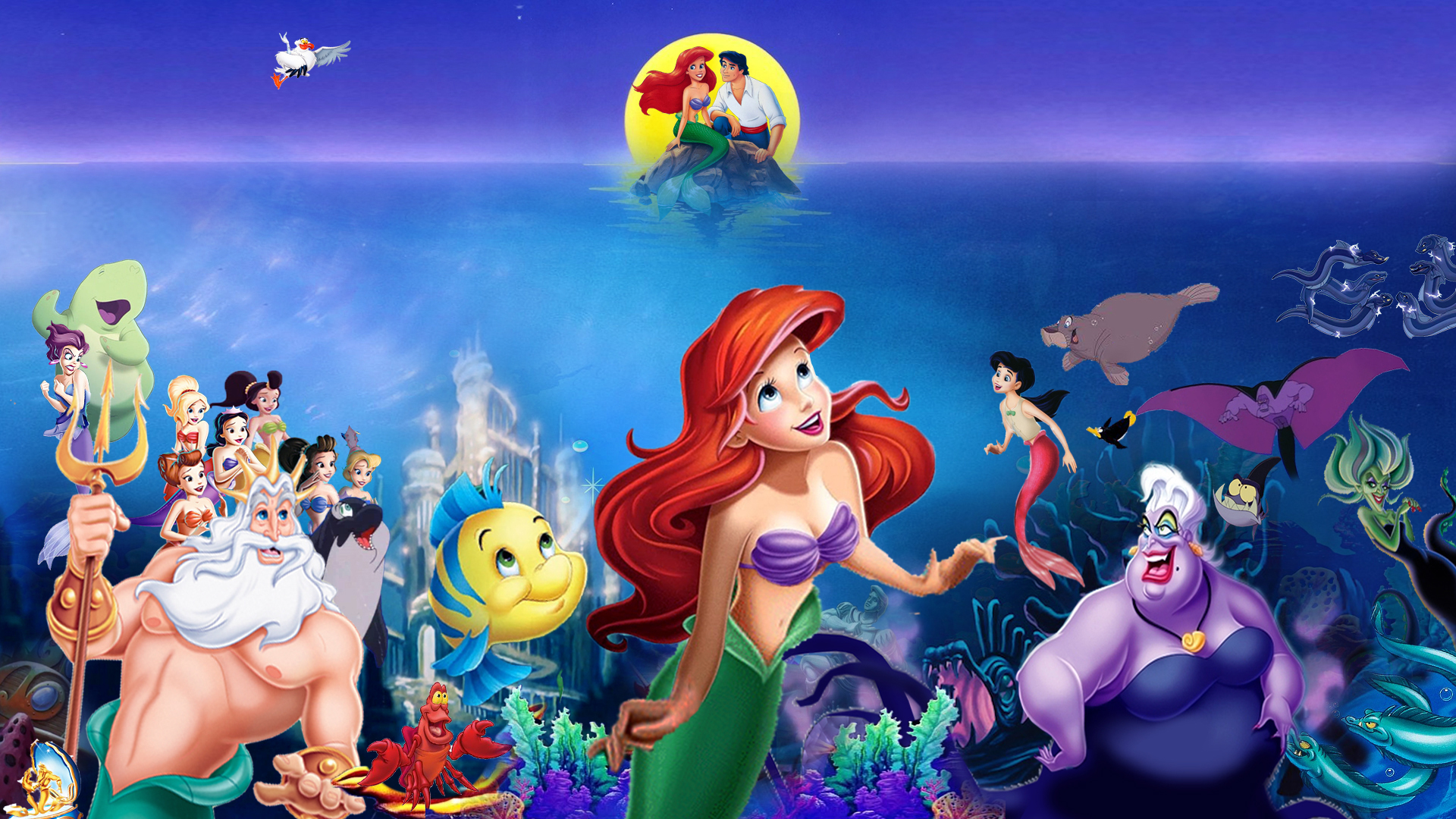 The Little Mermaid 30th Anniversary Wallpaper HD Wallpaper