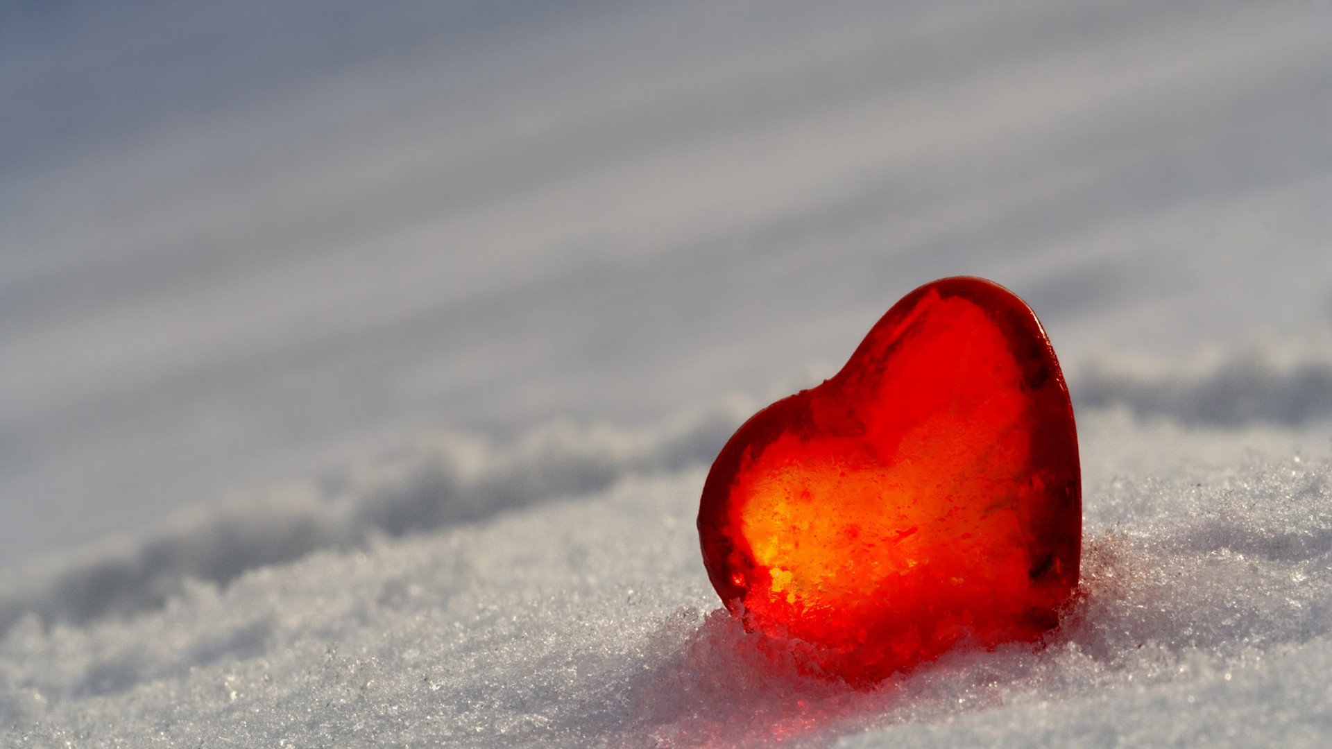 Heart In Snow Wallpaper 2560x1600, Wallpaper13.com