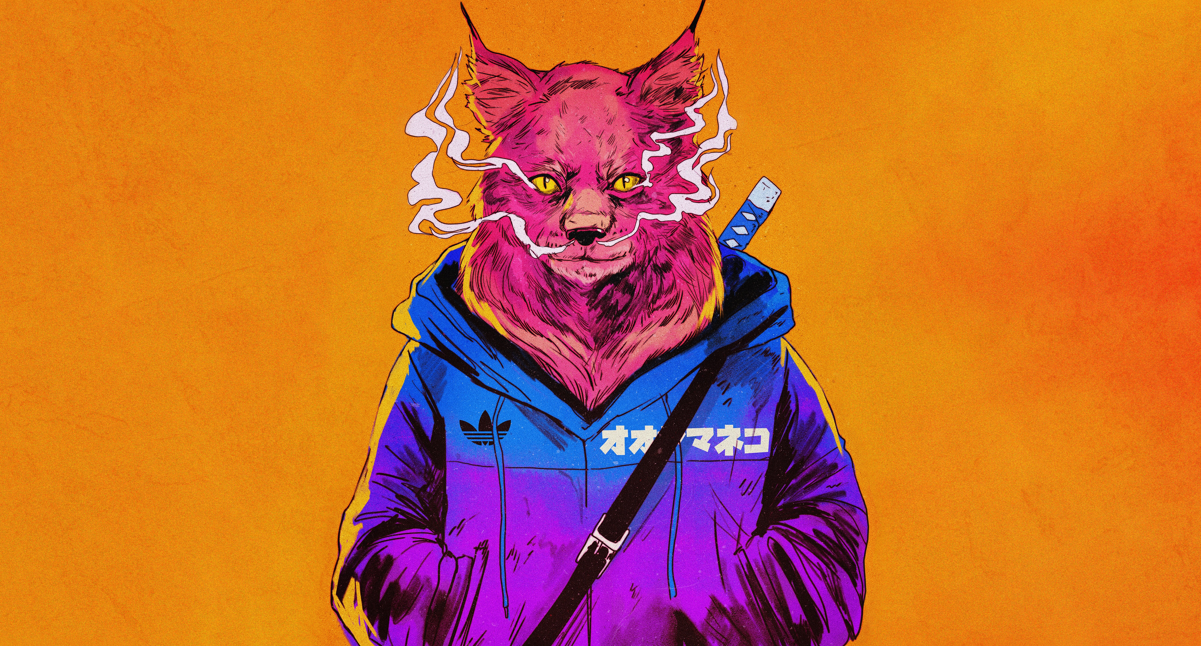 Badass Cat 4k, HD Artist, 4k Wallpaper, Image, Background, Photo and Picture