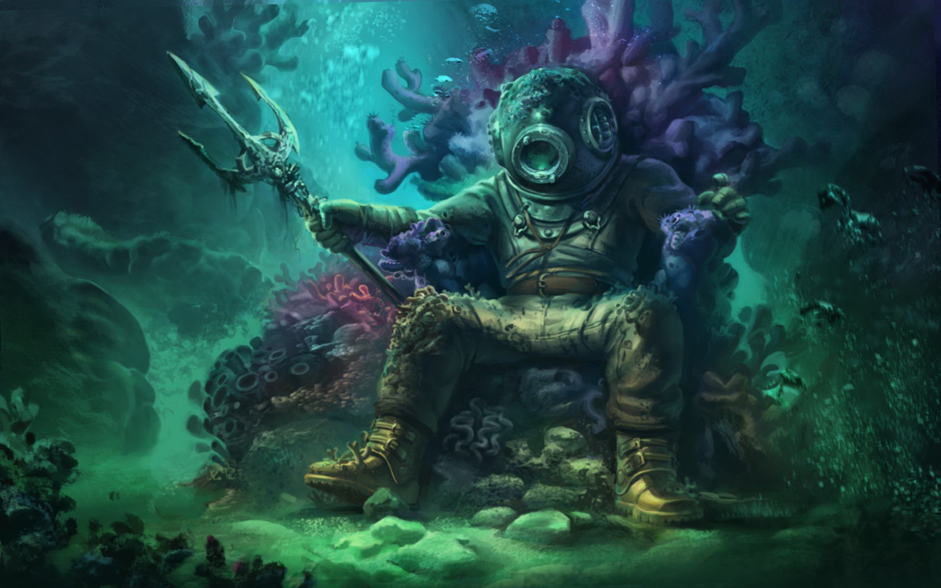 Art Id - Sea Diver HD Wallpaper