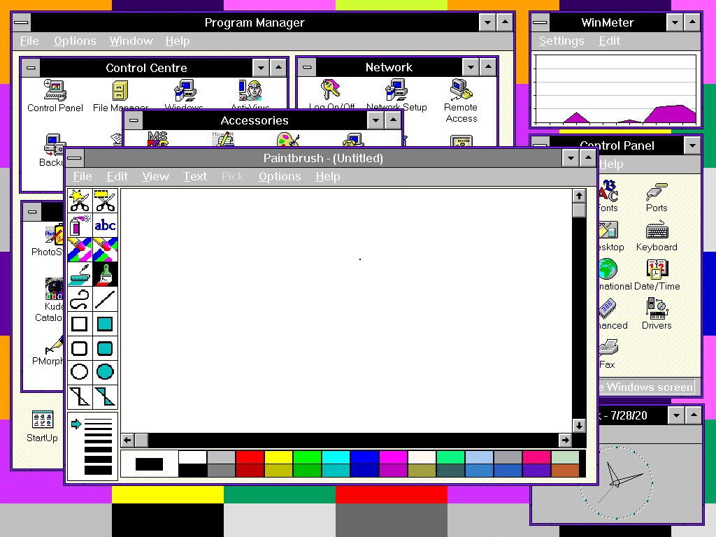 A Theme Upgrade For Windows 3.1 and Windows For Workgroups 3.11