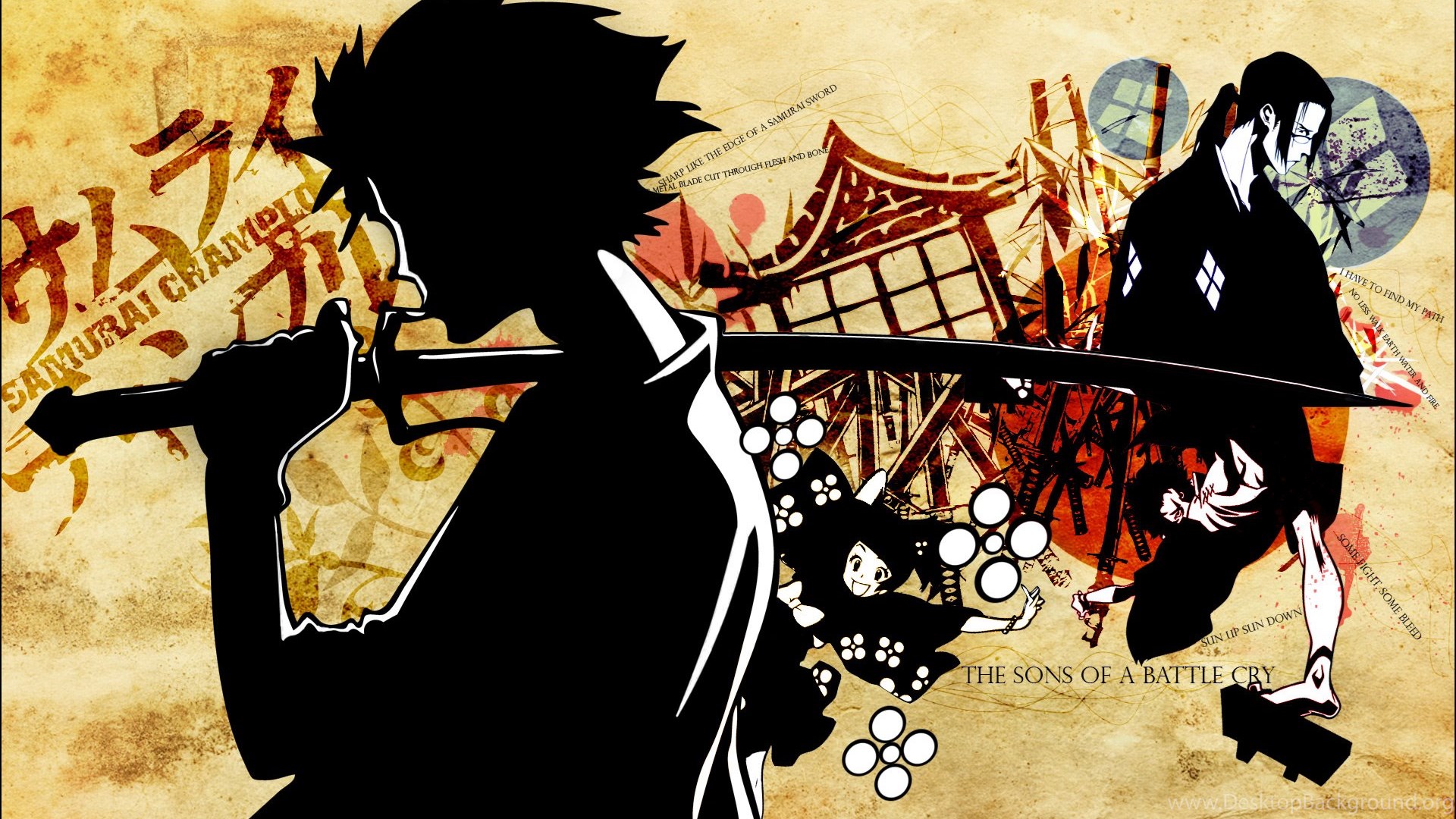 Anime Anime Boys Japanese Clothes Jin Katana Mugen Samurai Samurai. Desktop Background