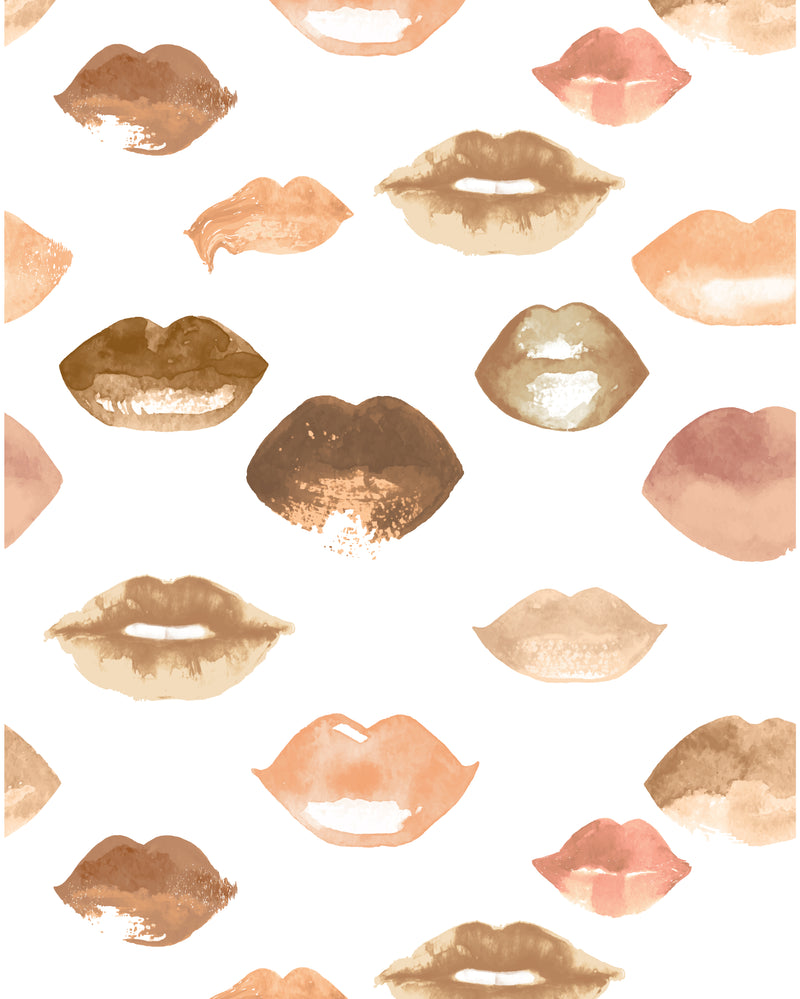 Watercolor Lips Wallpaper