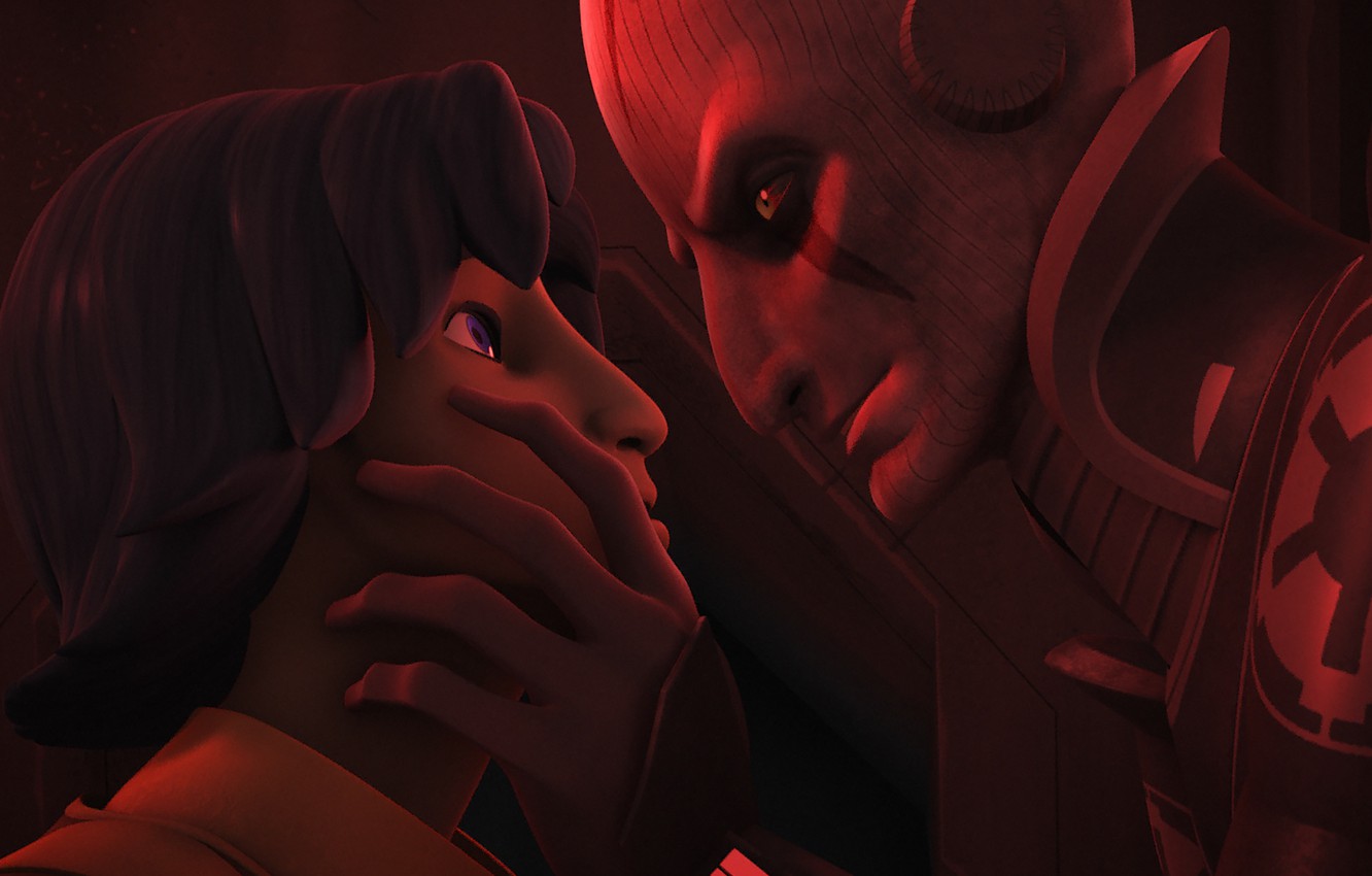 Wallpaper animated series, Star wars: Rebels, Star Wars: Rebels, The Grand Inquisitor in the vision of Ezra image for desktop, section фильмы
