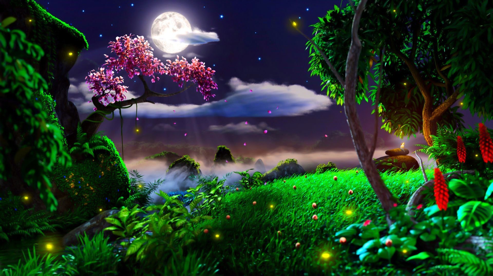 Spring Fantasy Landscape Wallpaper and Background Imagex1076