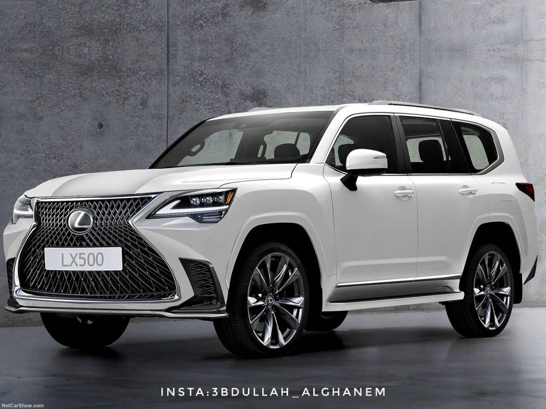 2022 Lexus LX Rendered With Huge Spindle Grille, Full Width Taillights