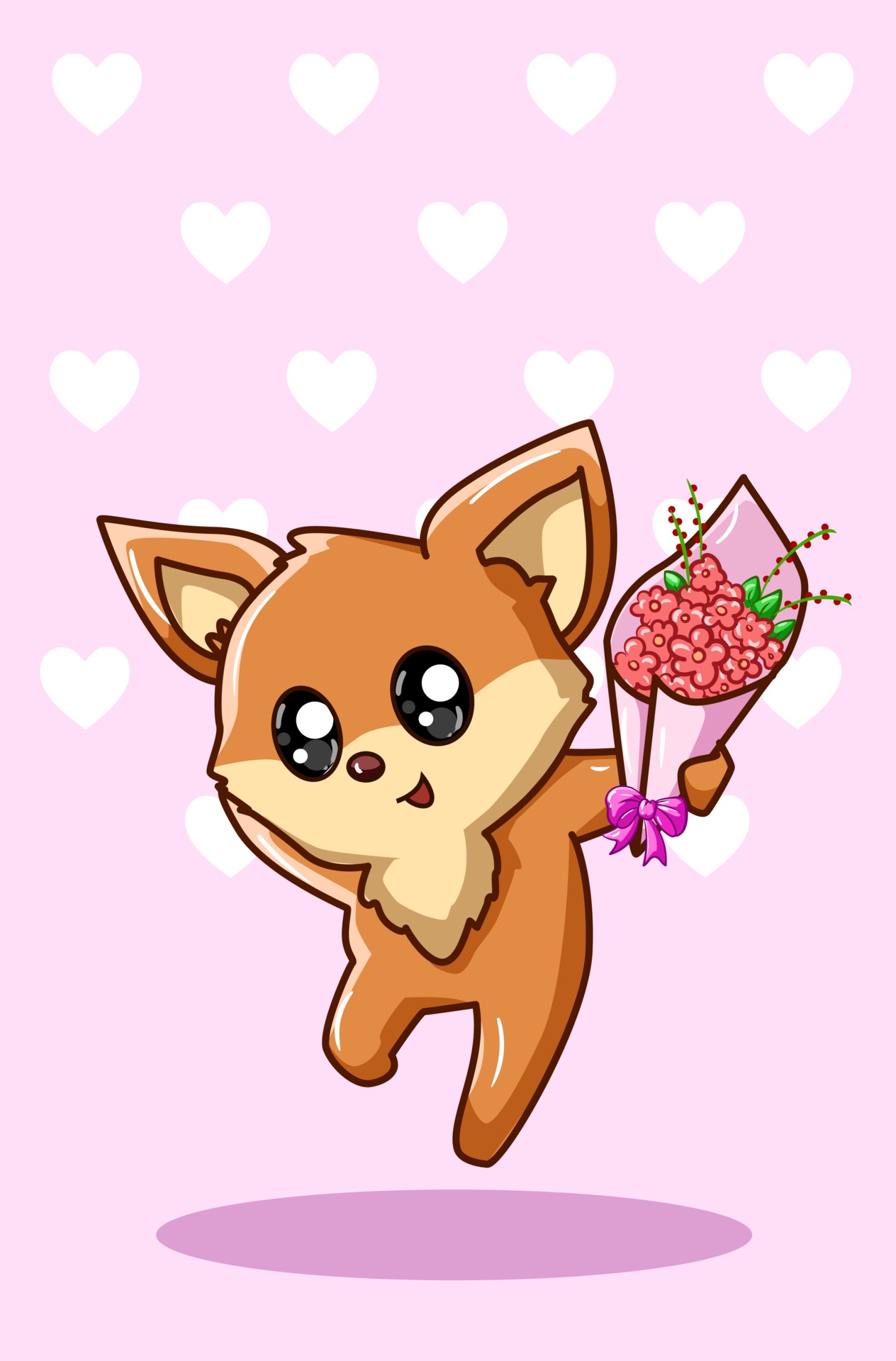 Kawaii Valentines Art Wallpapers - Wallpaper Cave