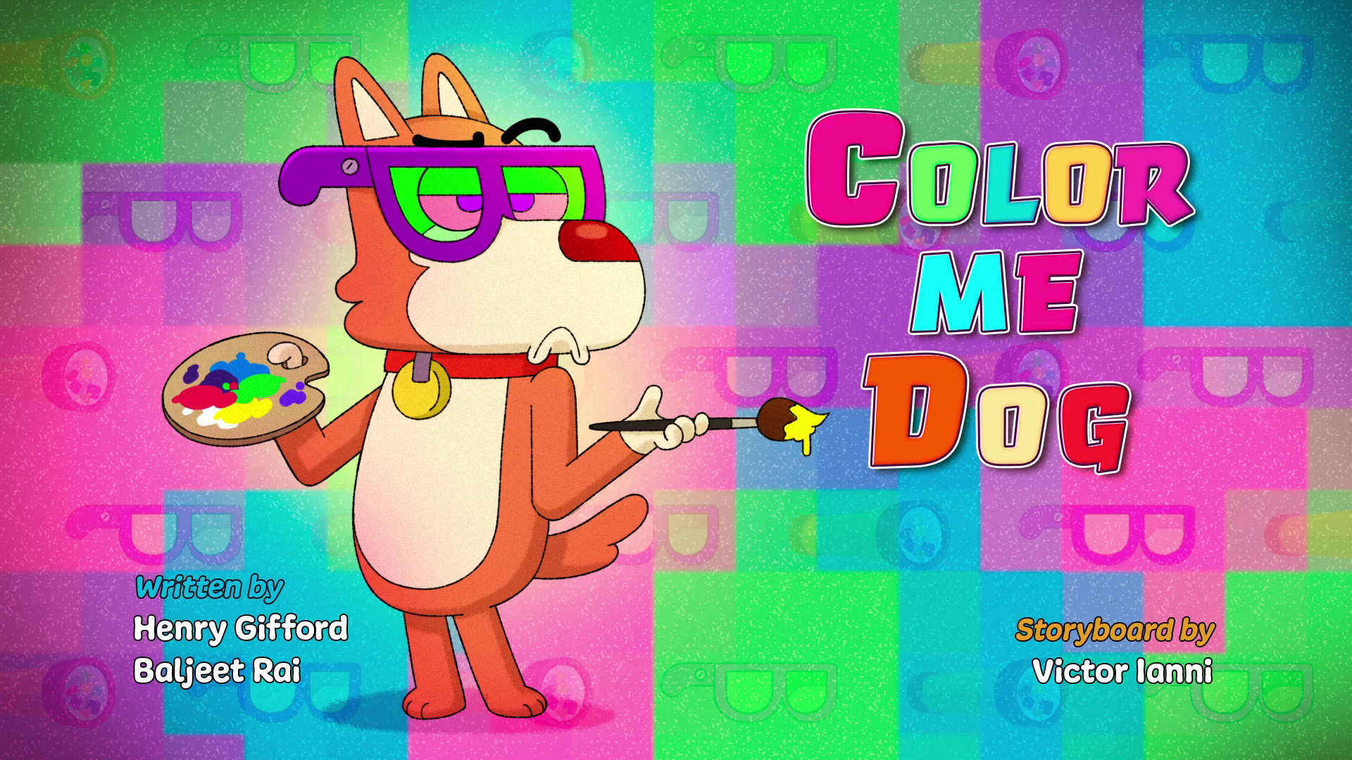 Colour Me Dog. Boy Girl Dog Cat Mouse Cheese