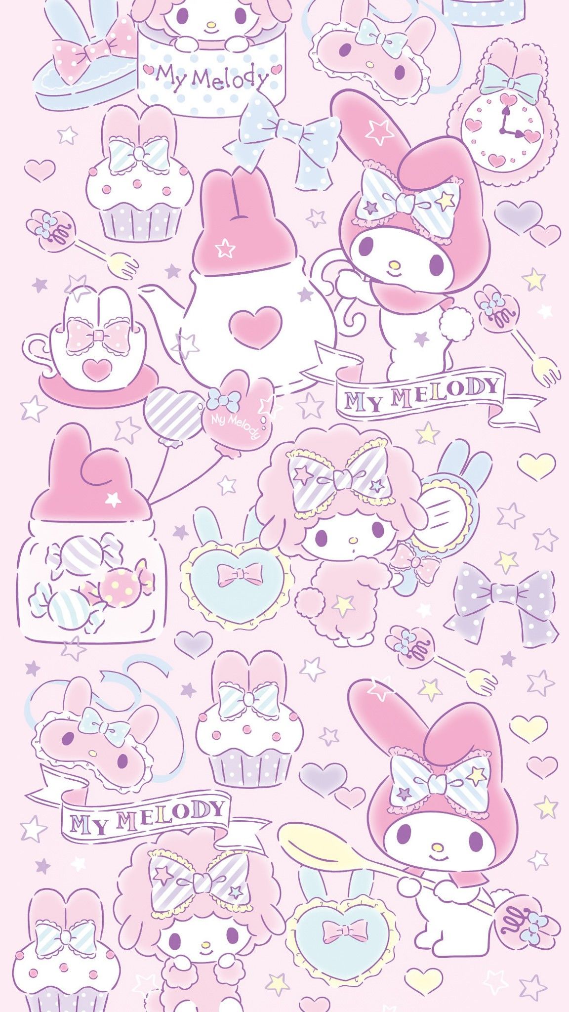 My Melody WPP. Hello kitty wallpaper, My melody wallpaper, Hello kitty iphone wallpaper
