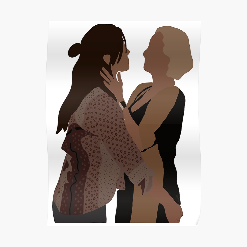 Drawing of Carina Deluca and Maya Bishop Station 19 4x03 Sticker