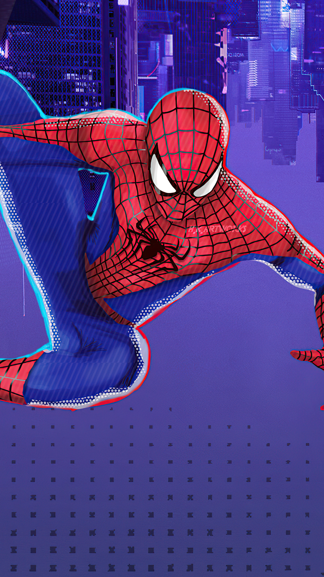 The Amazing Spider Man Suit In Spider Verse Style 4k iPhone 7, 6s, 6 Plus, Pixel xl , One Plus 3, 3t, 5 HD 4k Wallpaper, Image, Background, Photo and Picture