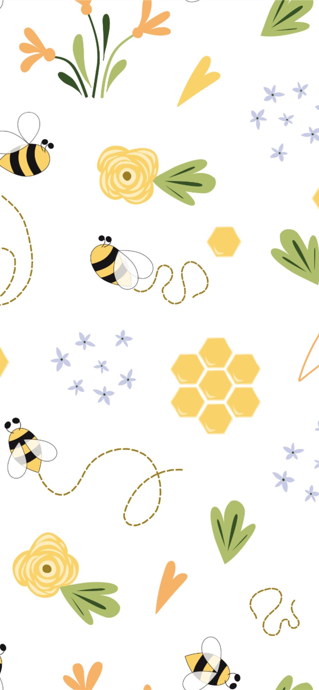 honey bee iPhone Wallpaper Free Download