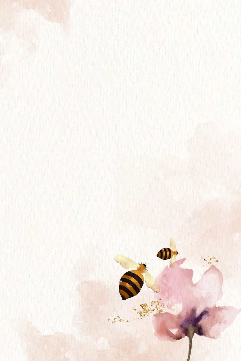 Watercolor Bee Image Wallpaper