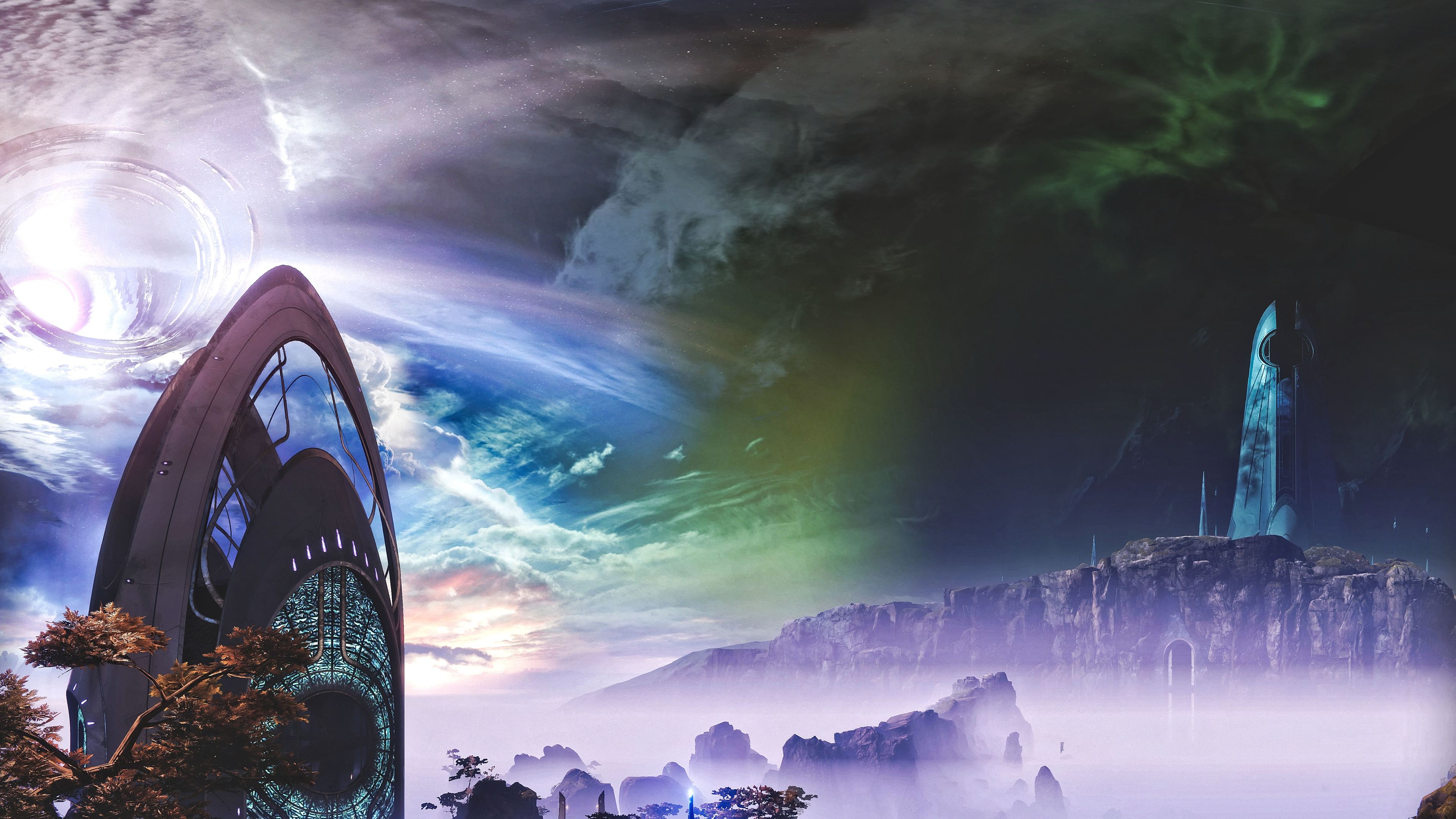 destiny wallpaper, cg artwork, sky, space, atmosphere, world