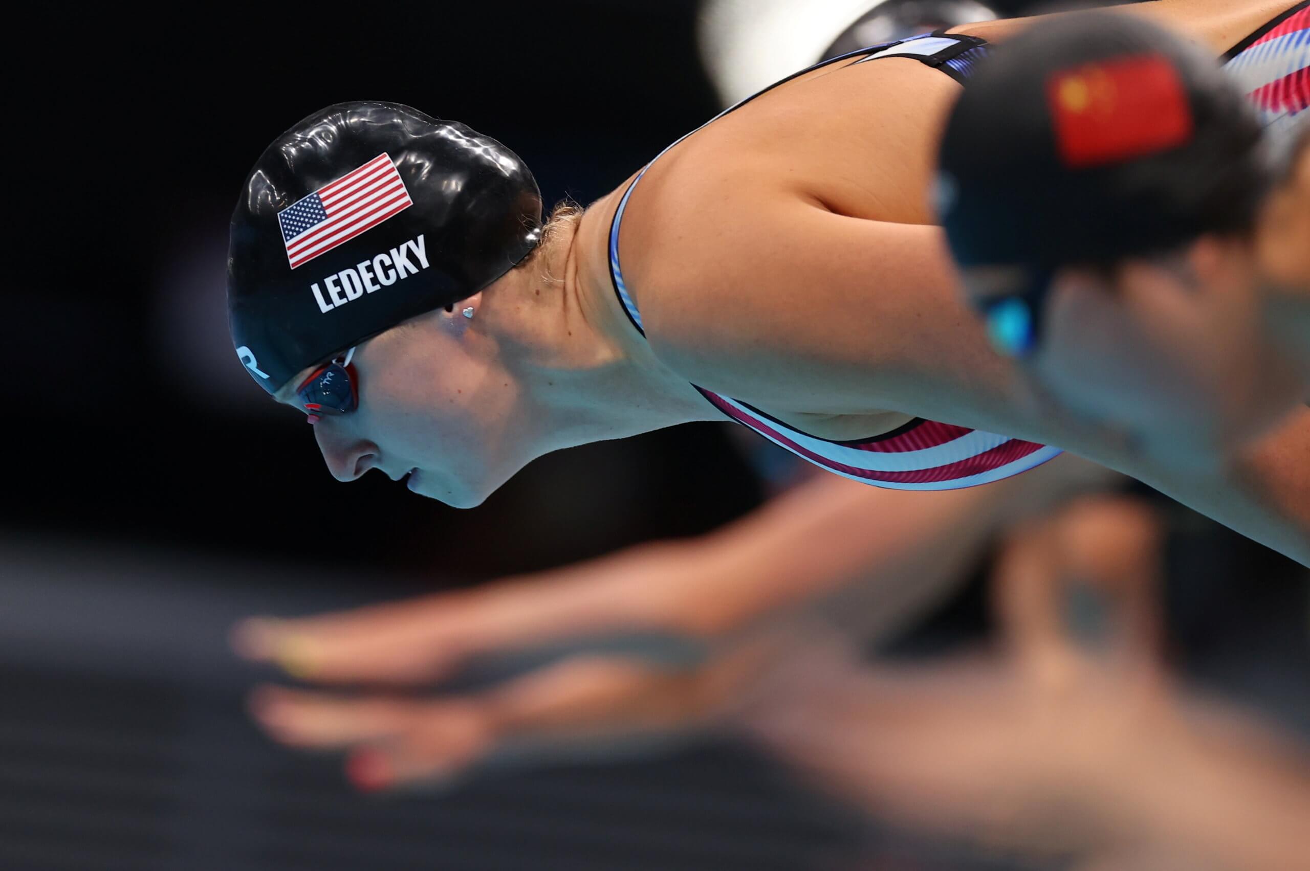 Olympics. Gold Medalist Katie Ledecky At Peace With Her Form