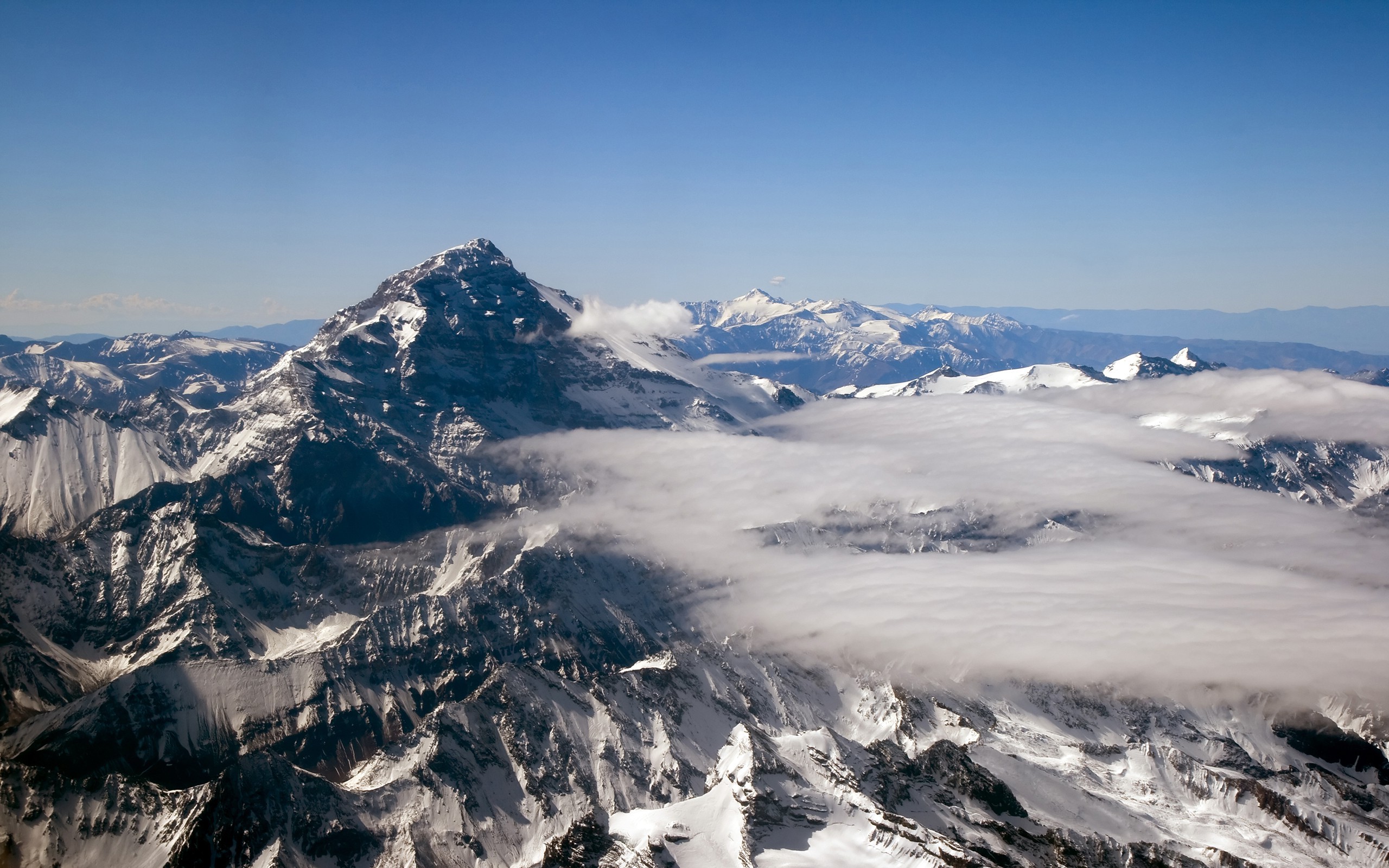 landscape, Mountain, Clouds, Aconcagua Mountain, Argentina Wallpaper HD / Desktop and Mobile Background