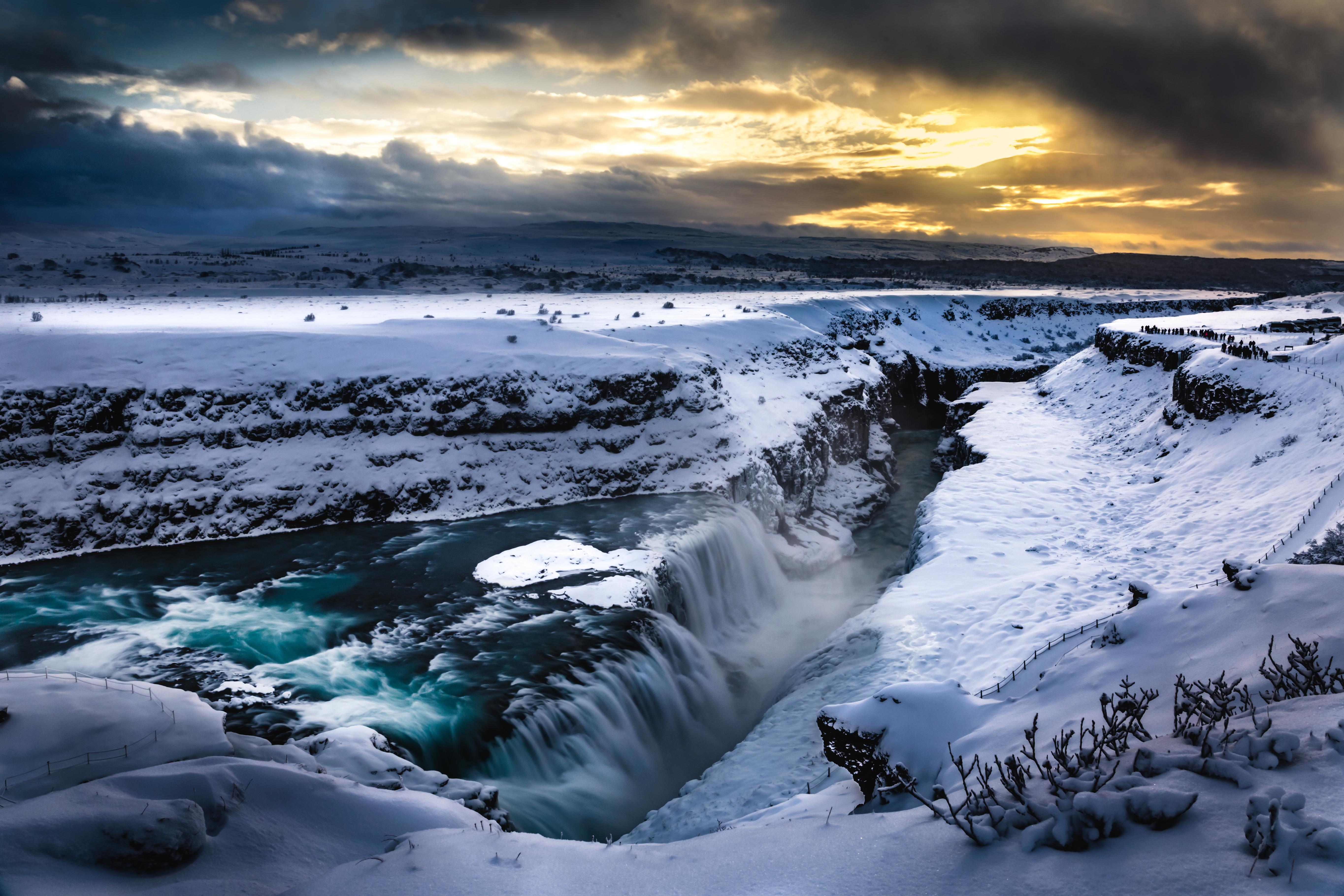 Gullfoss Waterfall Iceland Wallpaper