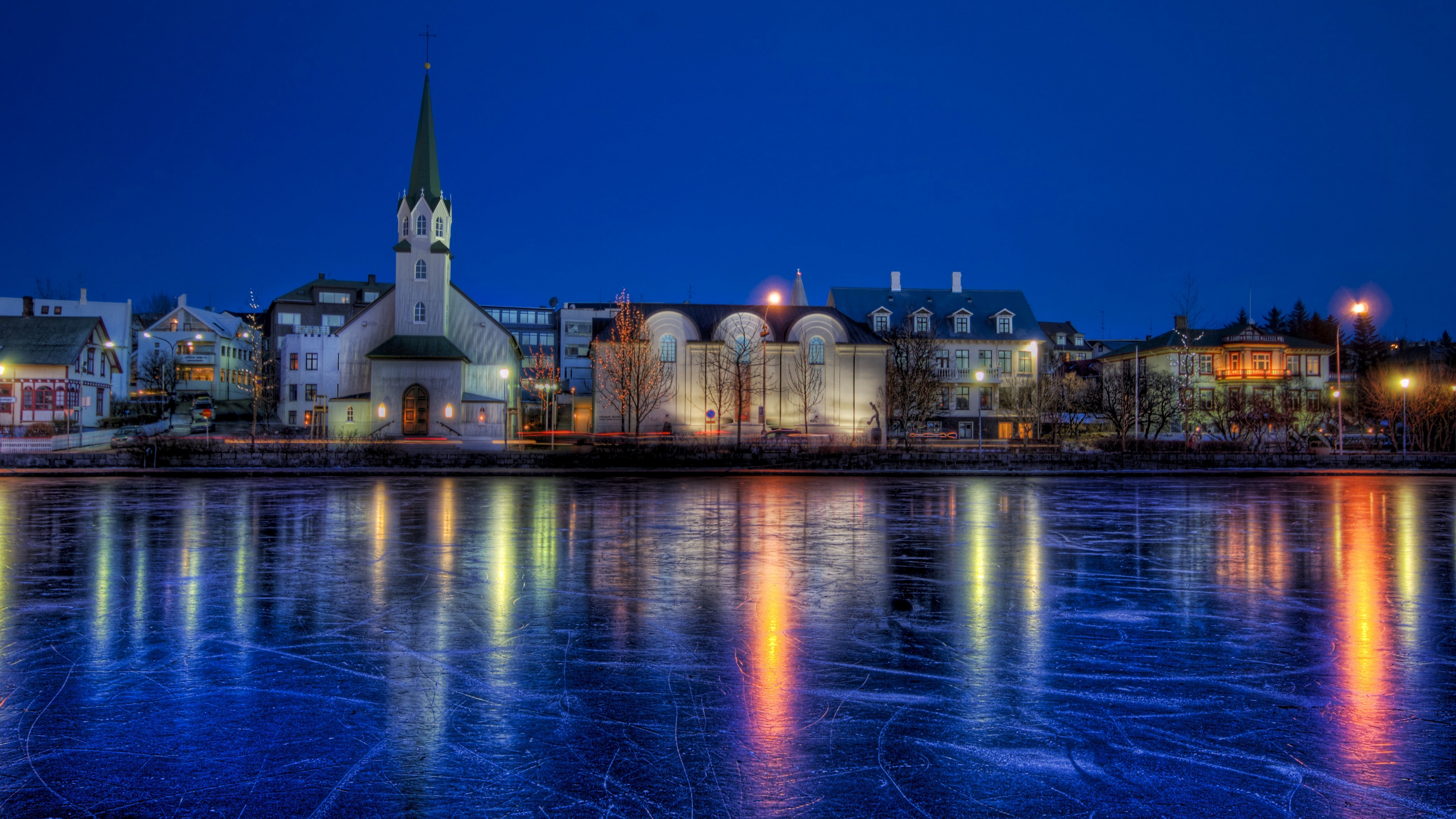 Wallpaper 4k winter, iceland, ice, reykjavik, hdr 4k Wallpaper