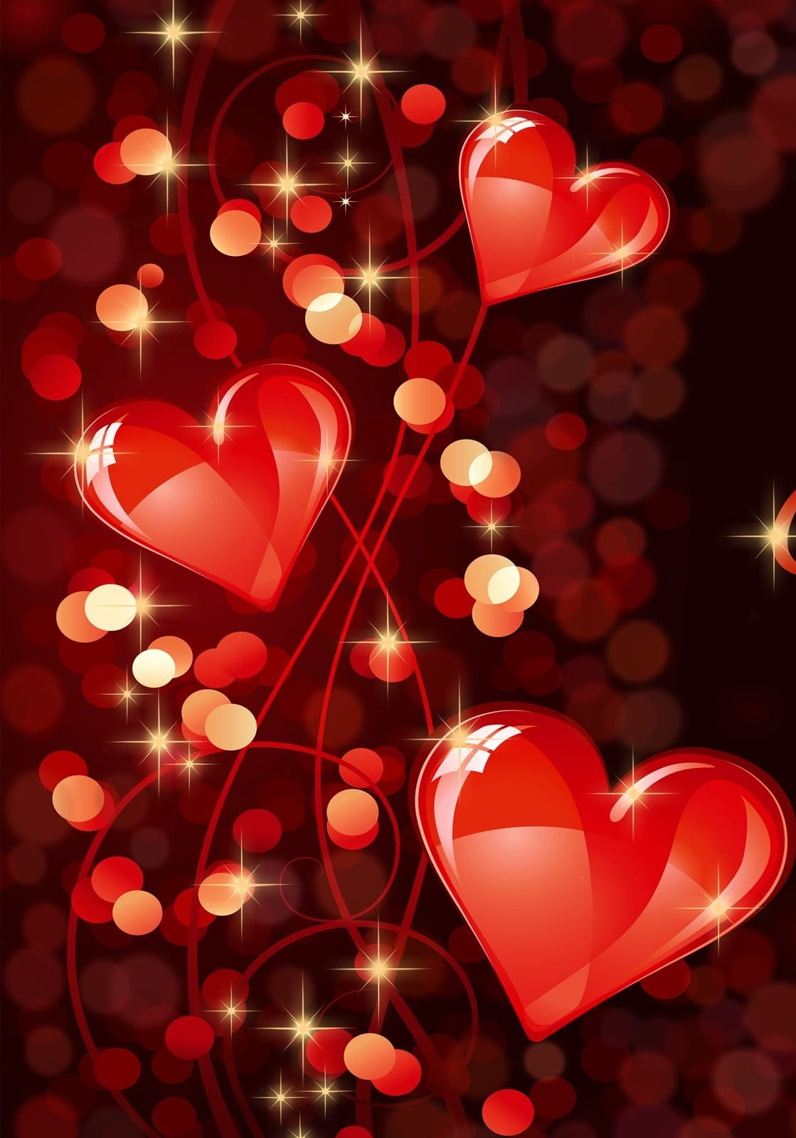 HD wallpaper Happy Valentine's Day cards romantic love hearts