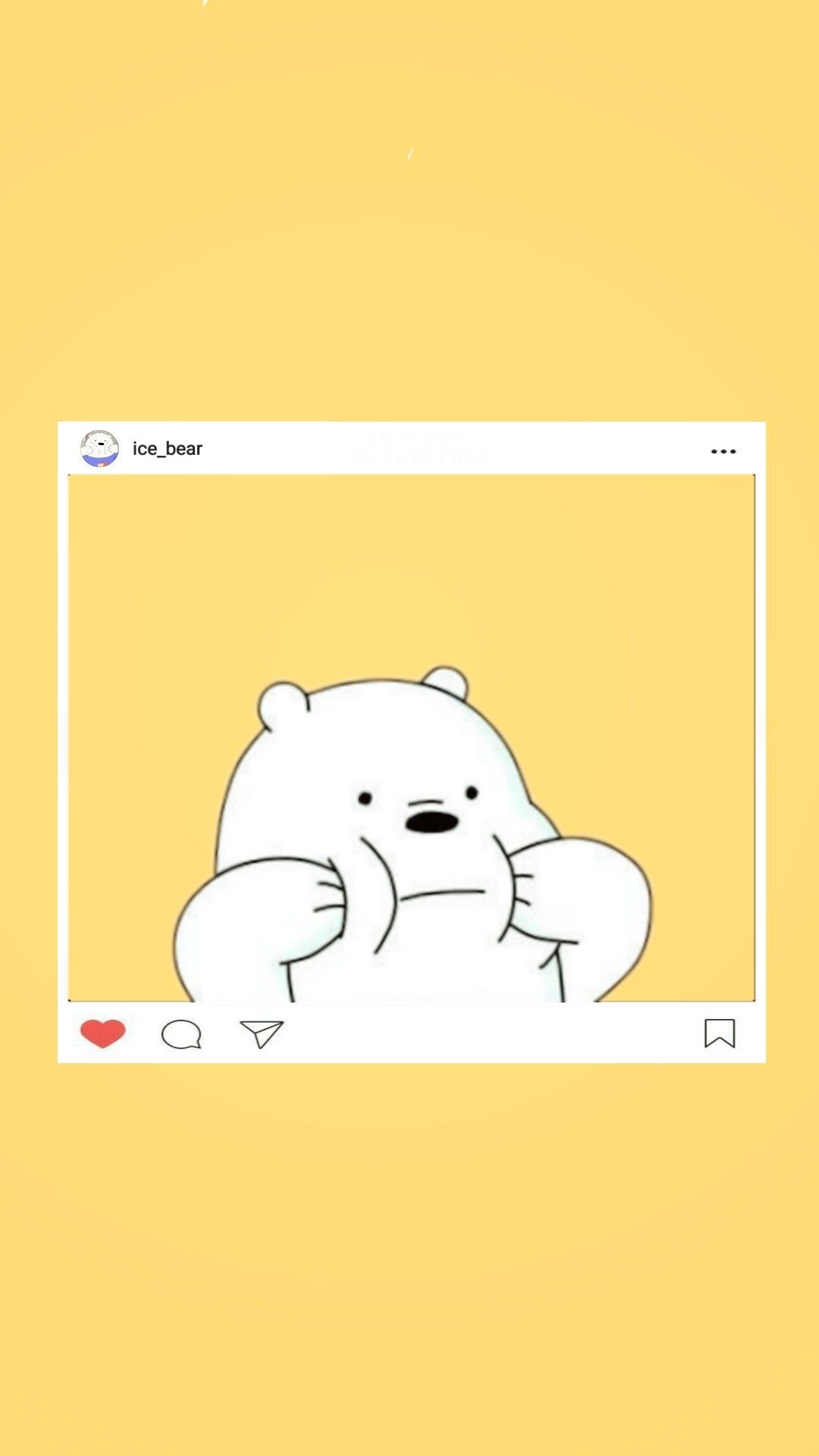 Ice Bear Baby We Bare Bears HD Wallpaper