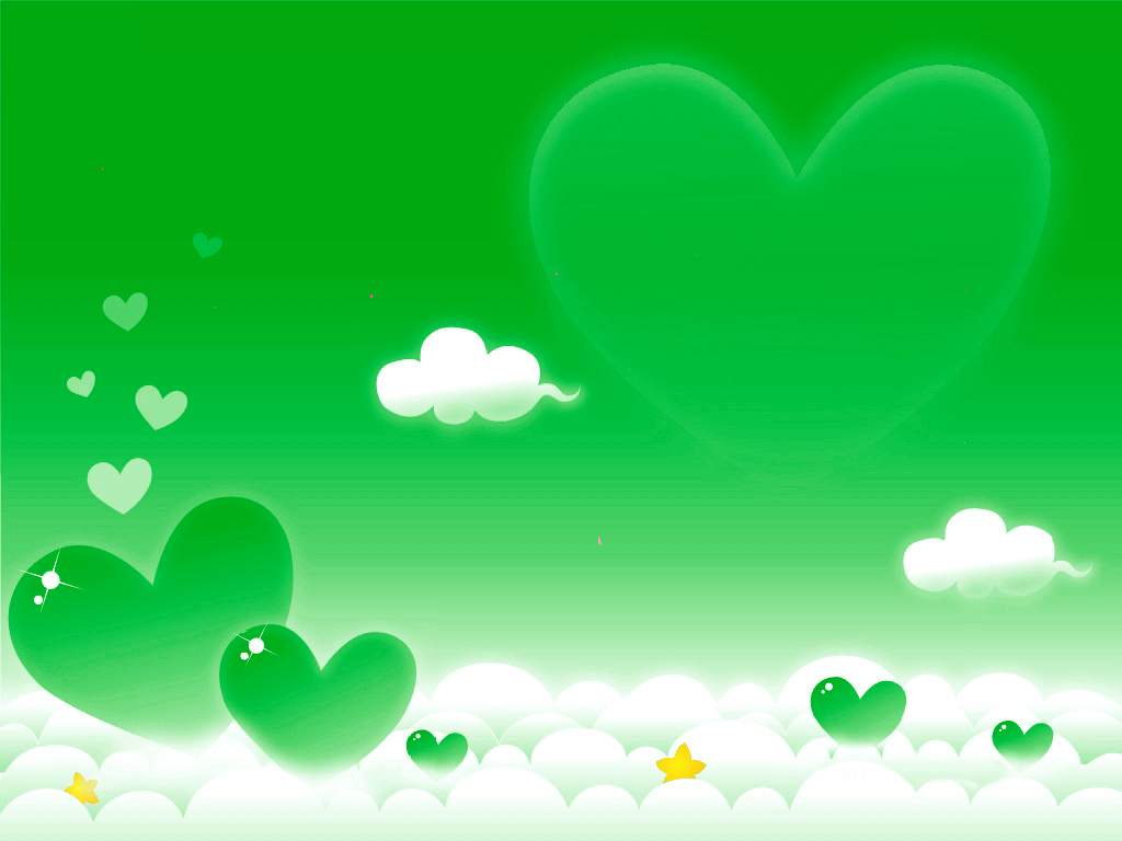 Green Heart Clouds's Day Photo