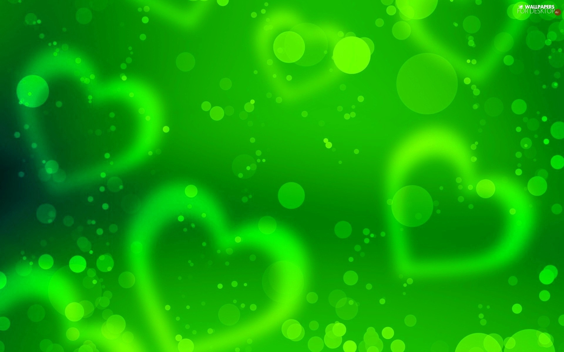 Valentine's Day, heart, green ones, background desktop wallpaper: 1920x1200