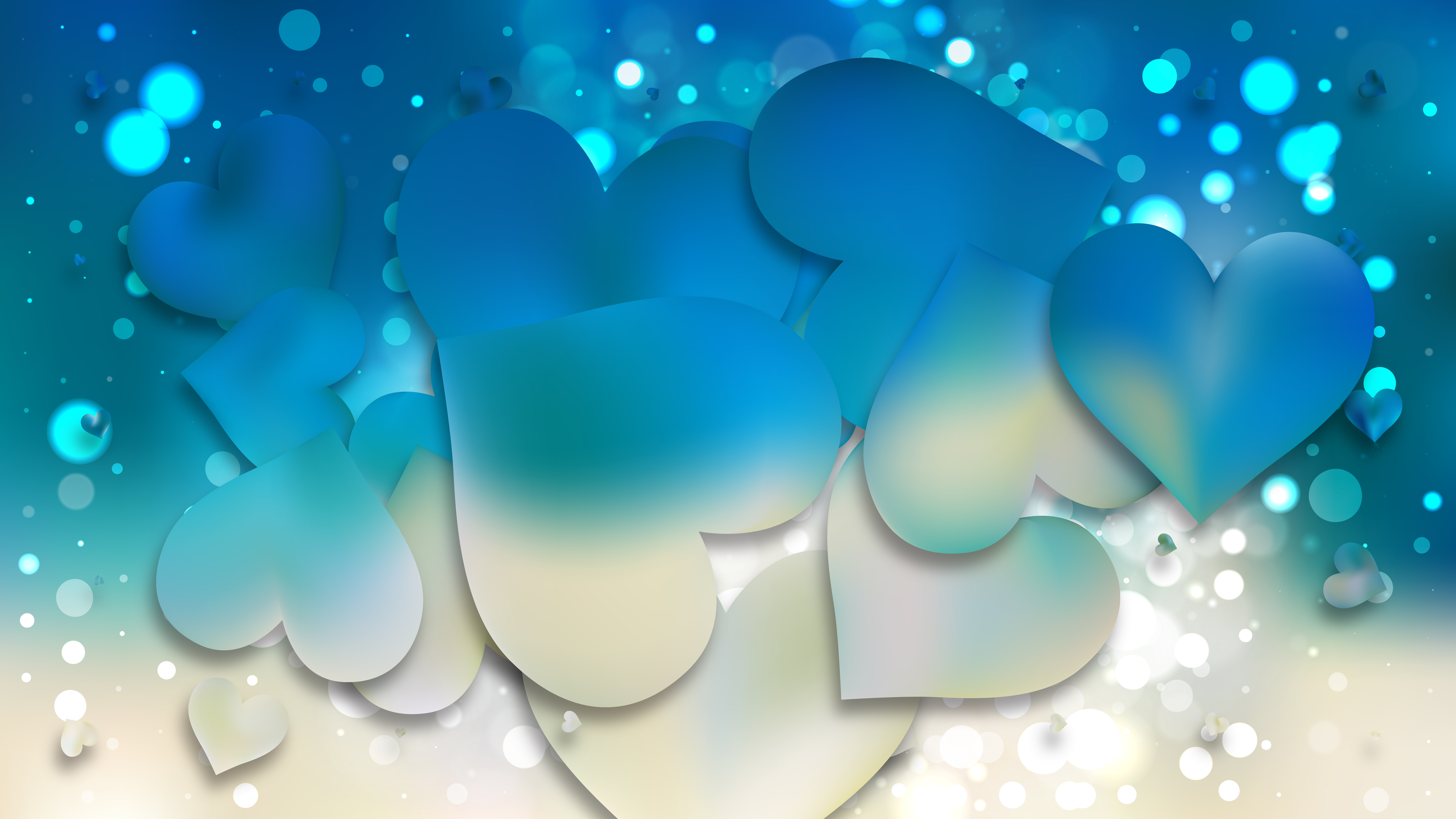 Free Blue and Beige Valentines Day Background