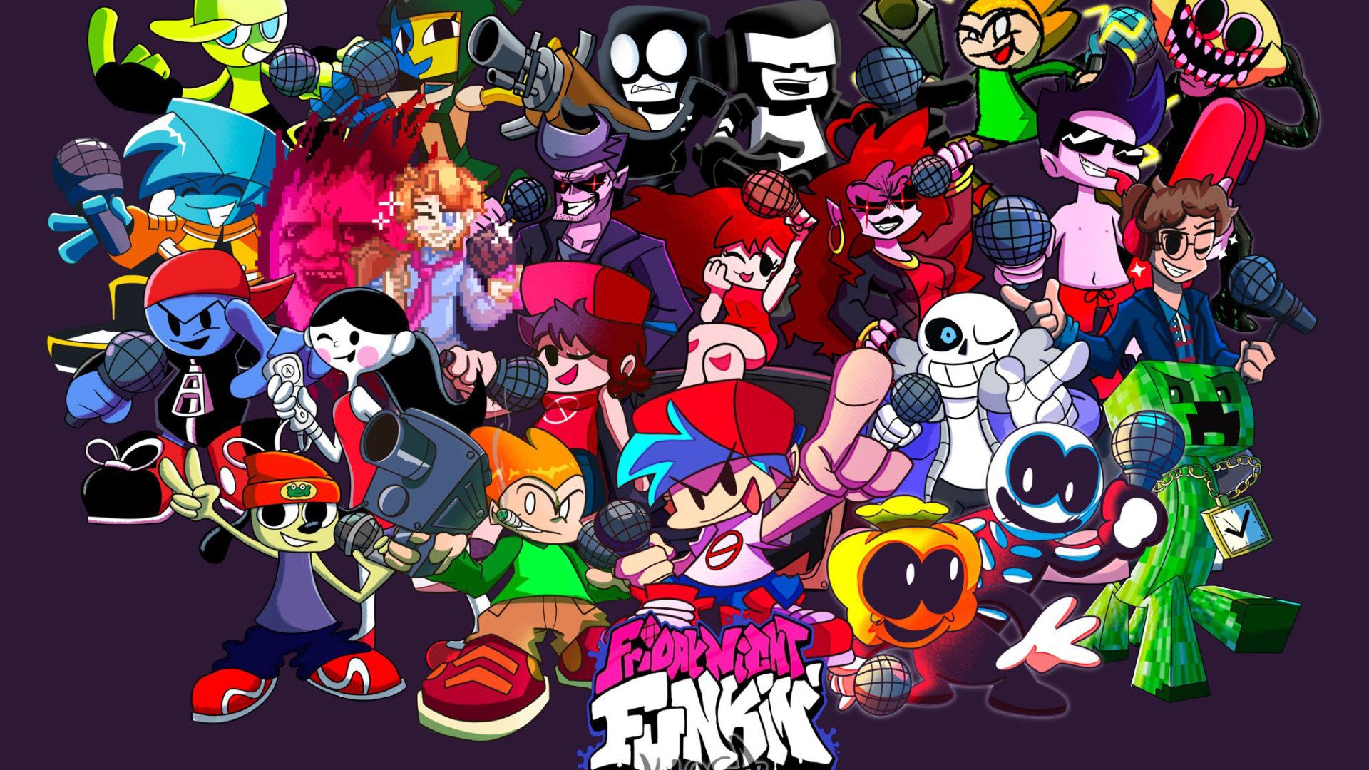 Fnf All Characters Poster