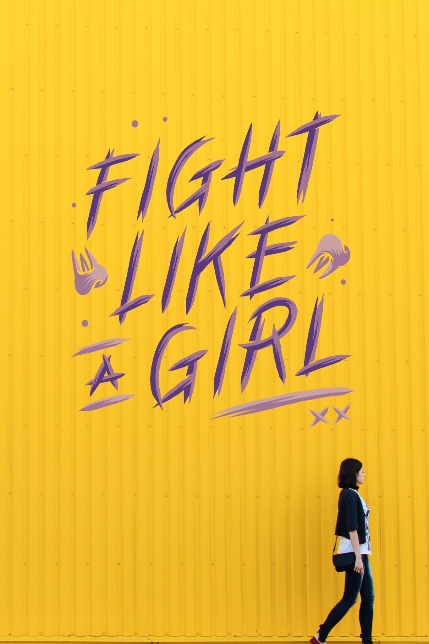 Fight like a girl. #madewithover. Text image, Fight like a girl, Photo editing