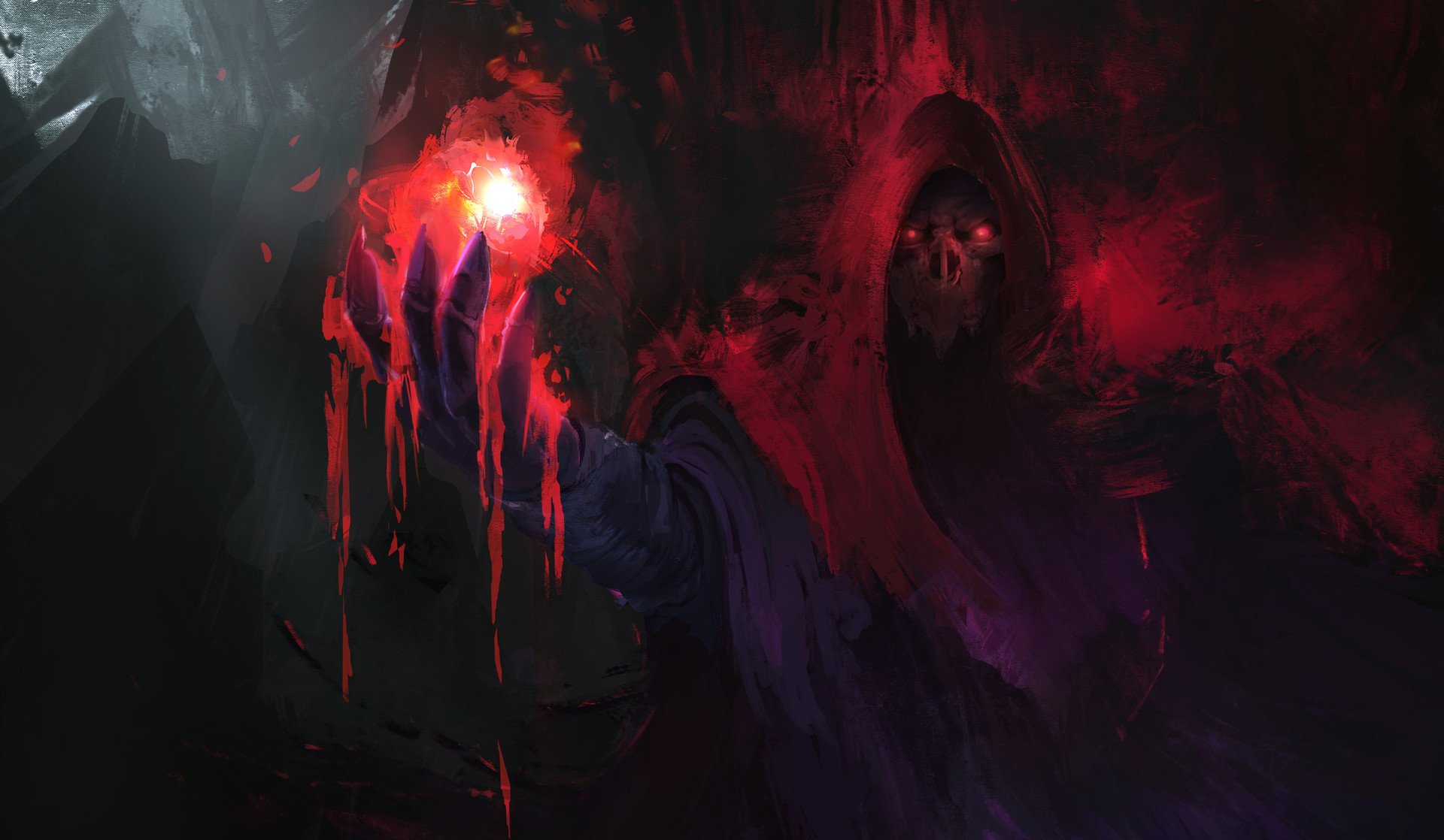 Dark, Blood, Fantasy, Magic, Sorcerer Wallpaper & Background Image