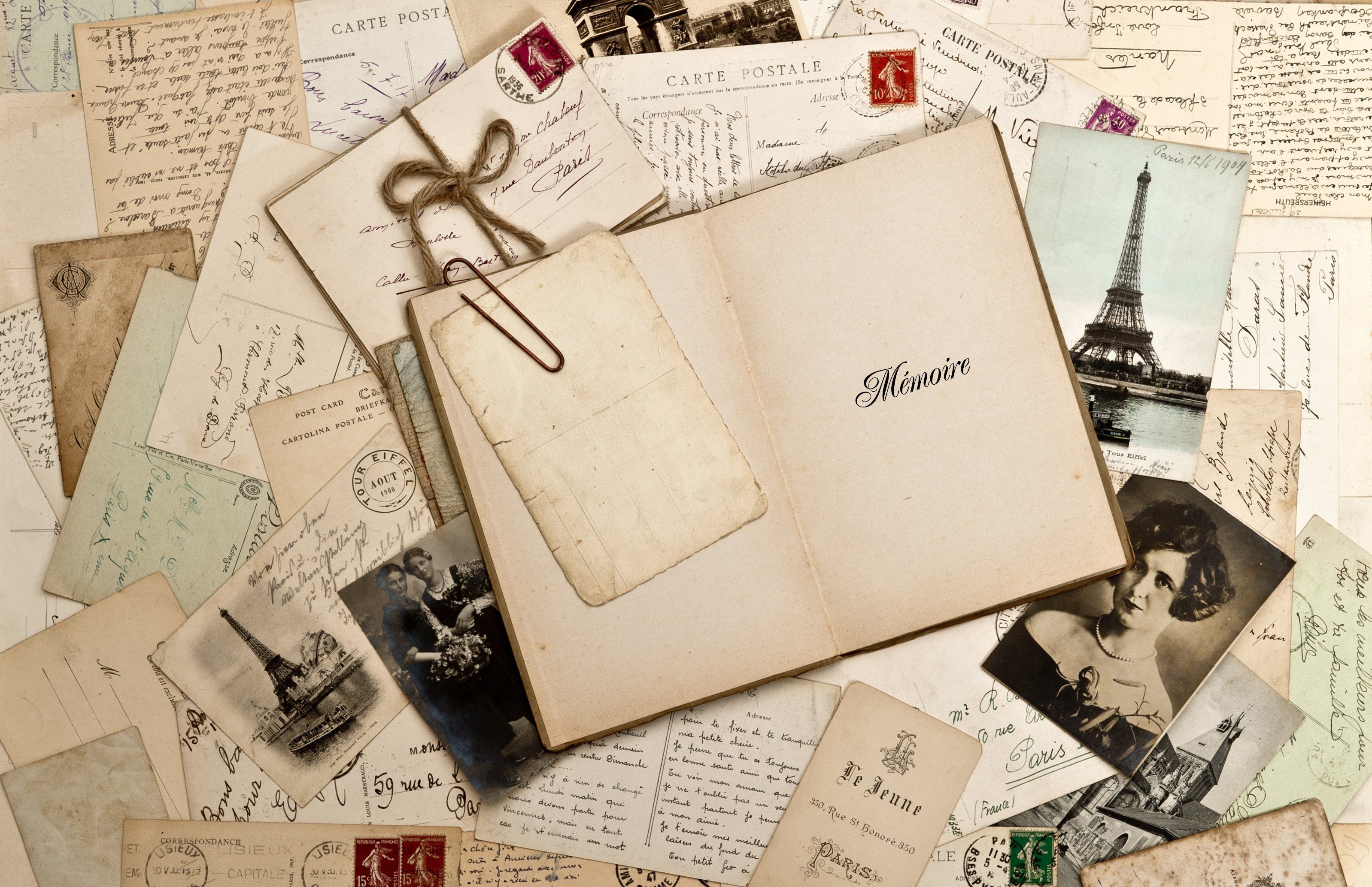 Old letters, Vintage postcards, Travel scrapbook