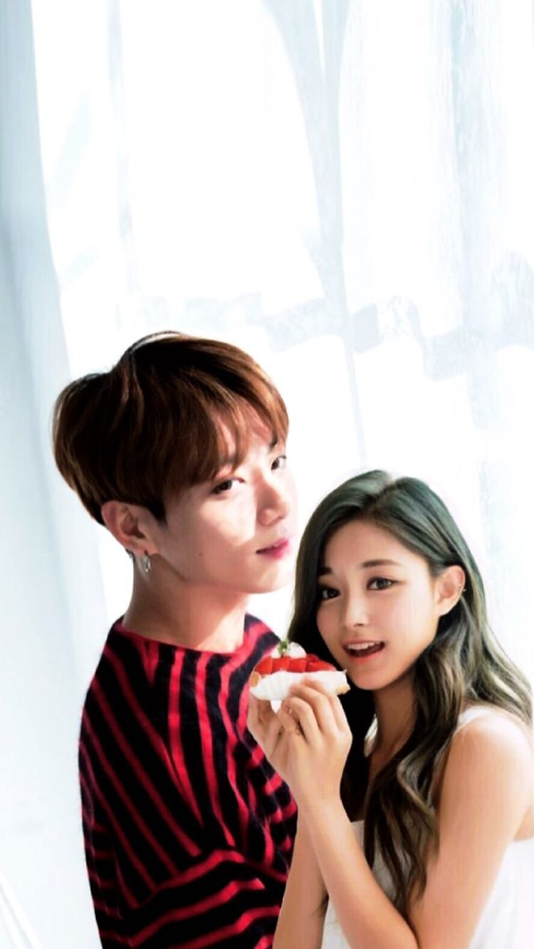 TWICE Tzuyu and BTS Jungkook. Tzukook Wallpaper's