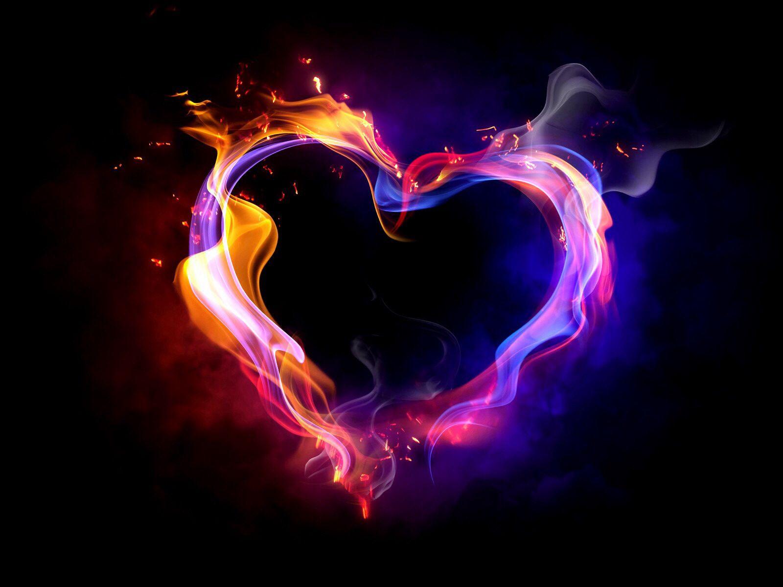 Cyber Heart. Fire heart, Heart wallpaper, Heart in nature