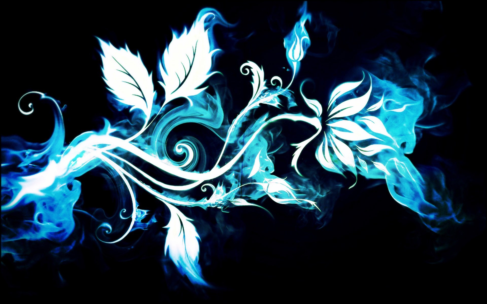 Blue Fire Wallpaper HD