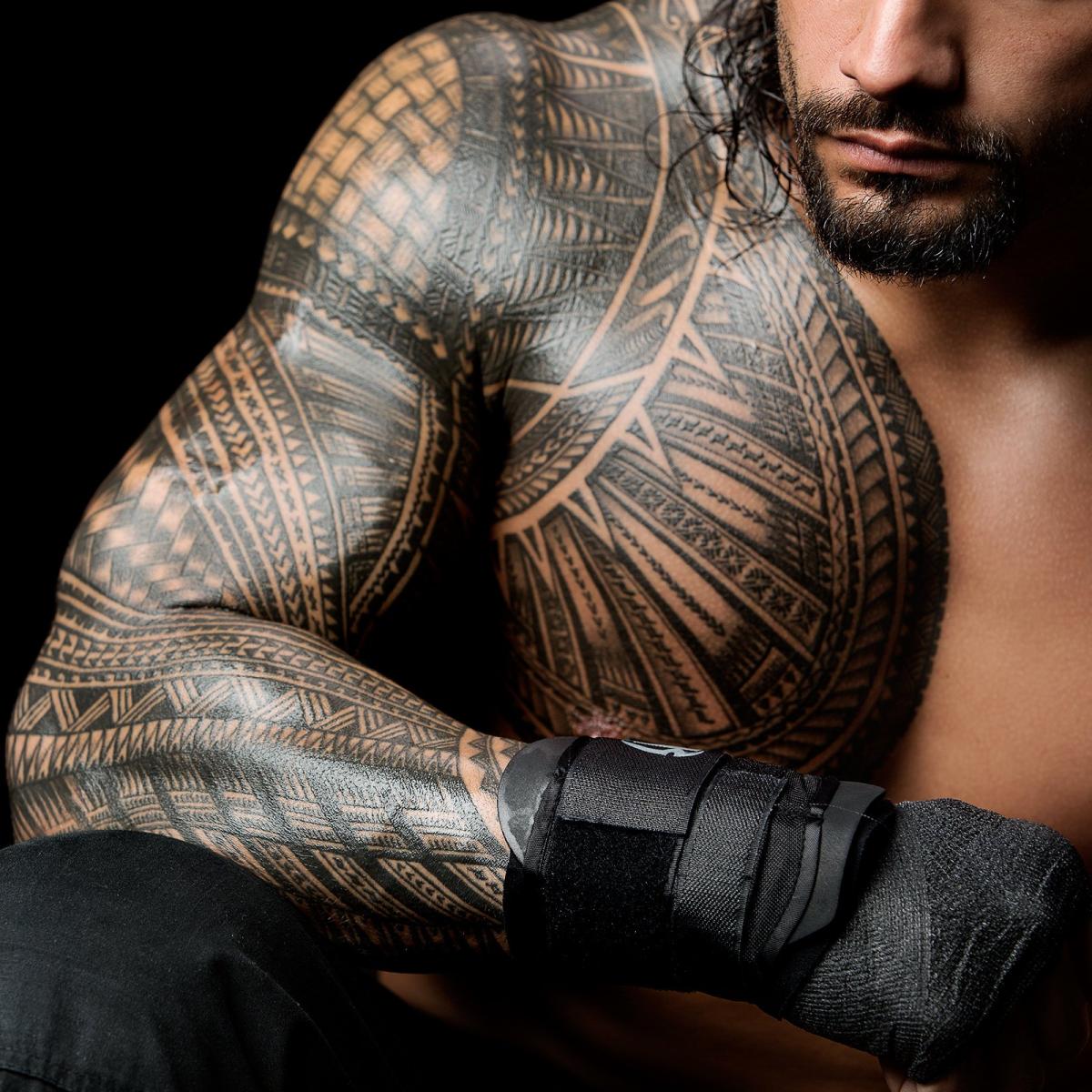 Roman Reigns Full Sleeve Cool Samon Tattoo