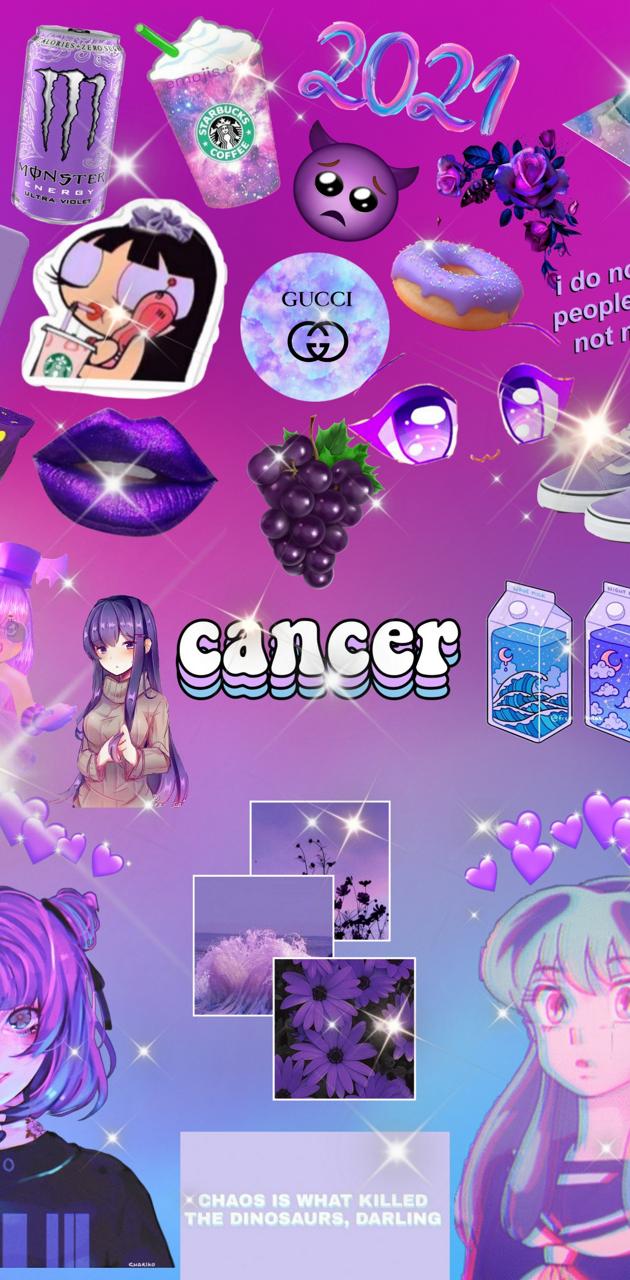 Cancer purple wallpaper