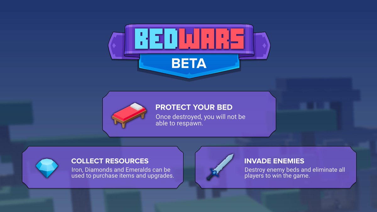 Roblox BedWars is live! Hope you all have fun