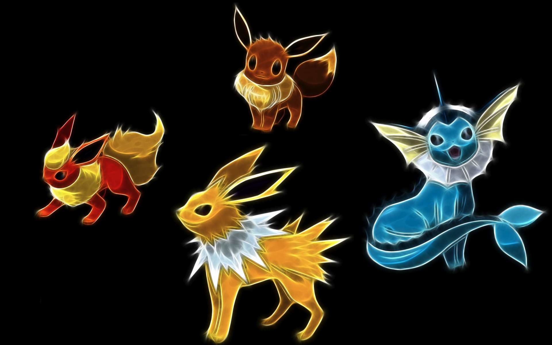 Jolteon, eevee, evolution, themes, pokemon, HD Wallpaper