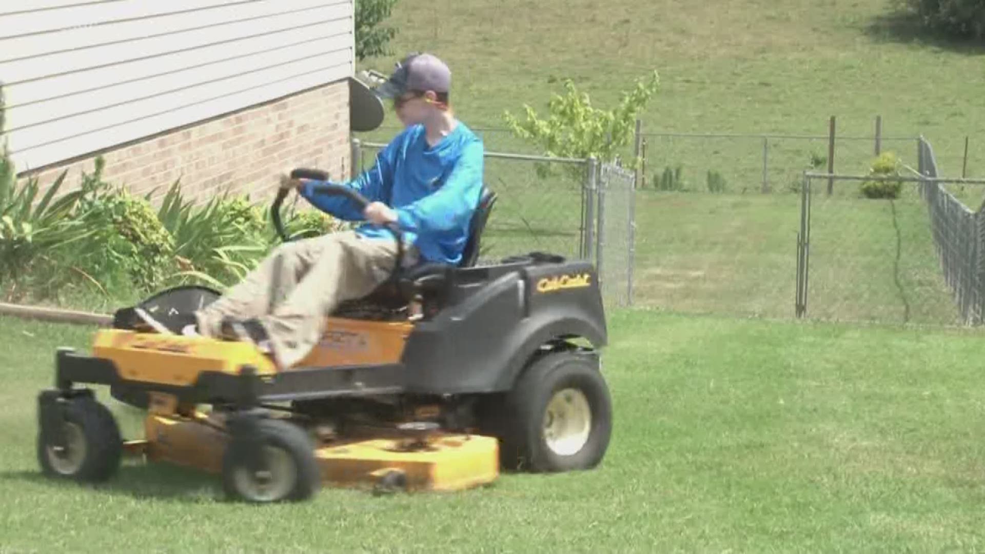 A teenager started his own mowing business while battling cancer. Then someone tried to scam him
