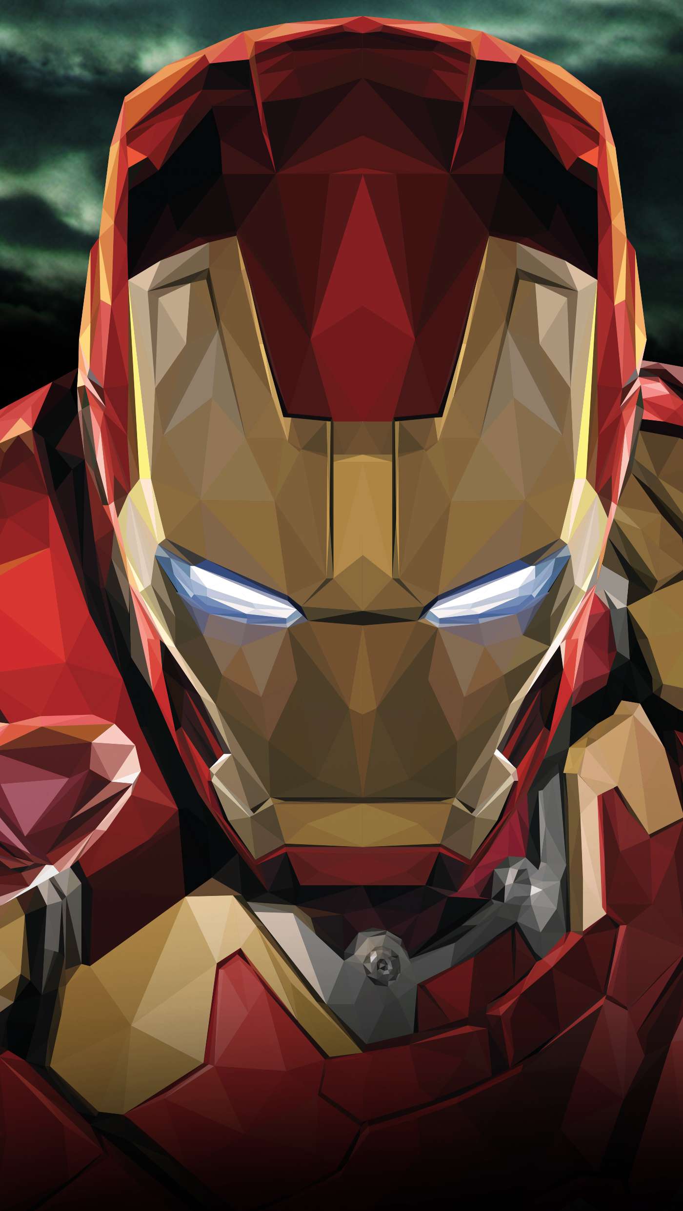 Iron Man Polygon Art IPhone Wallpaper Wallpaper, iPhone Wallpaper