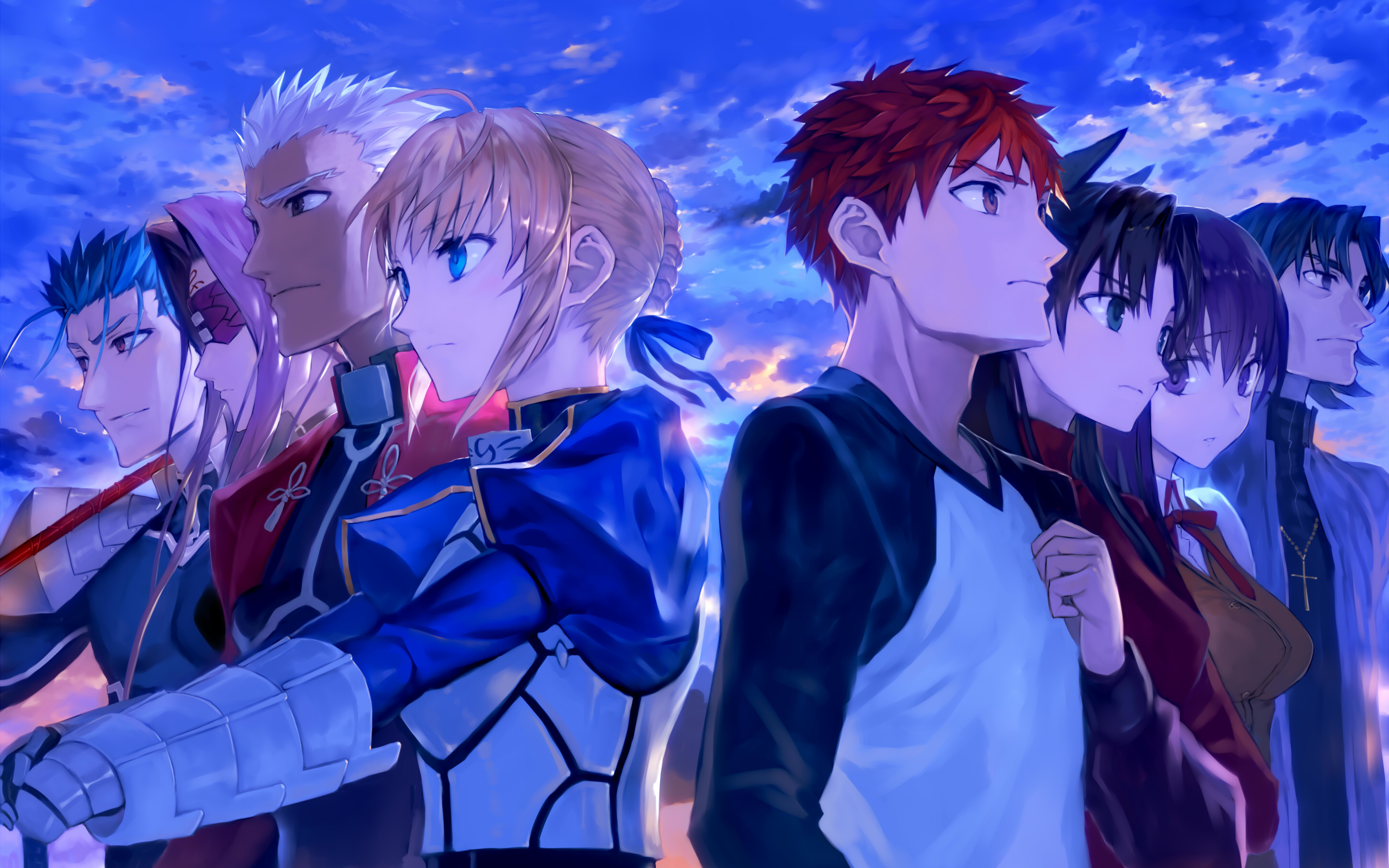 Archer, Lancer, Rider, Kirei Kotomine, Rin Tohsaka, Stay Night Lancer Y Rin