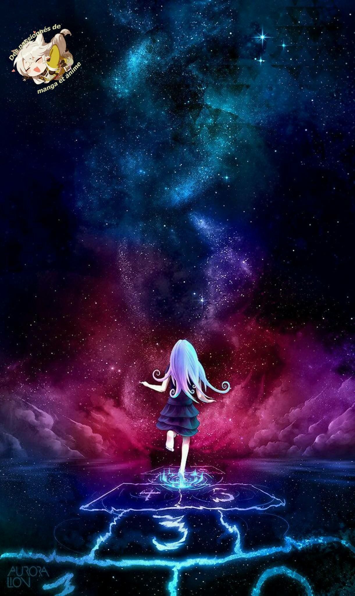 Anime Galaxy Girl Wallpaper Free Anime Galaxy Girl Background