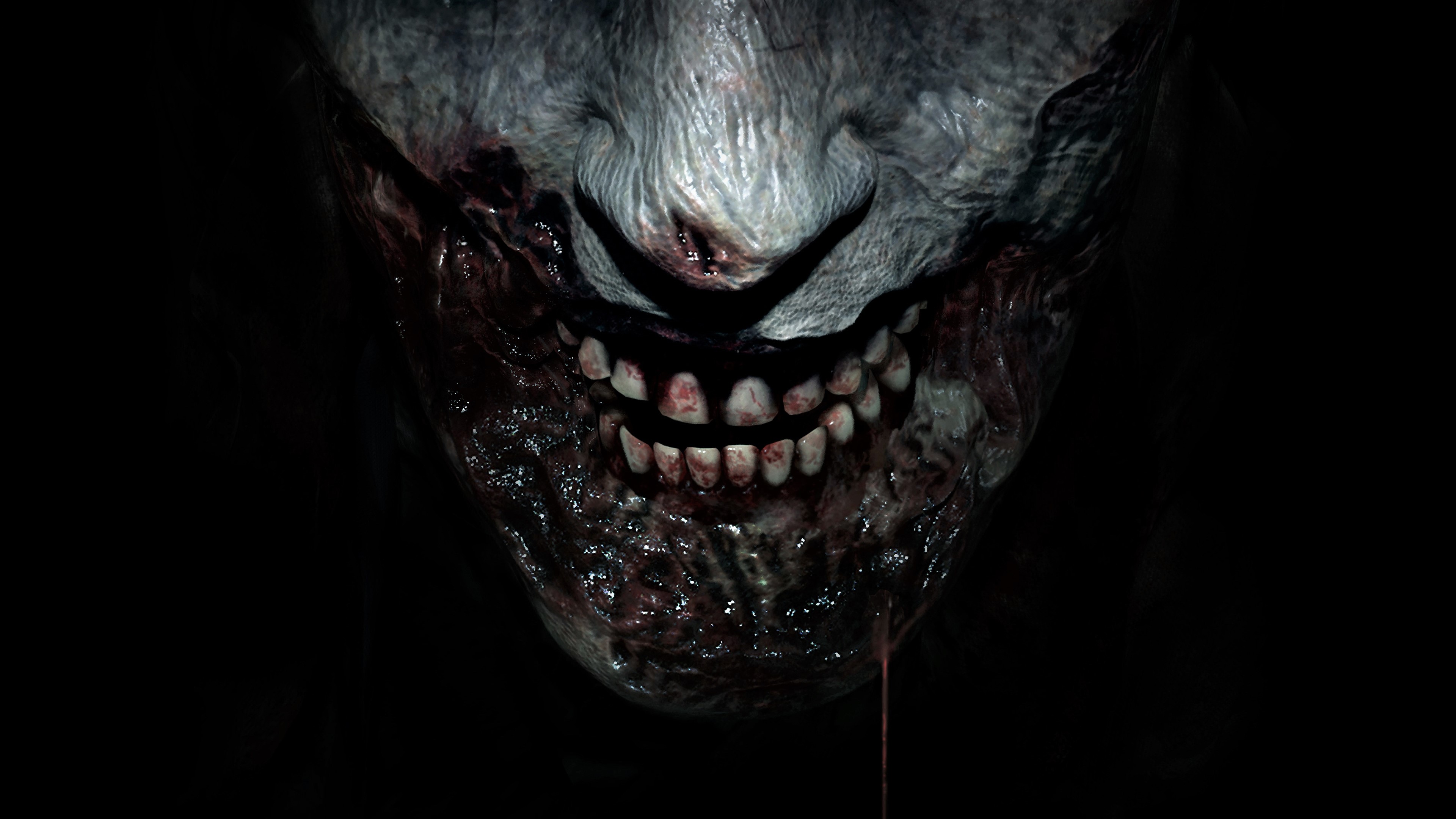 Zombie's Face 4k Ultra HD Wallpaper